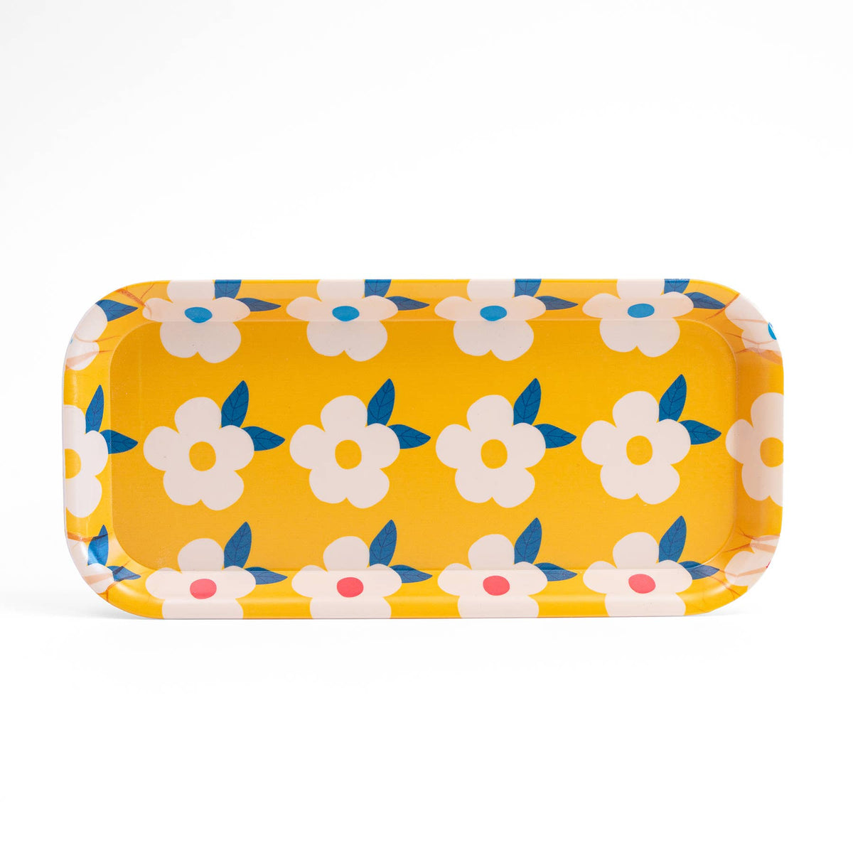 Tray Retro Floral Yellow Colourful | Summer Home Kitchen