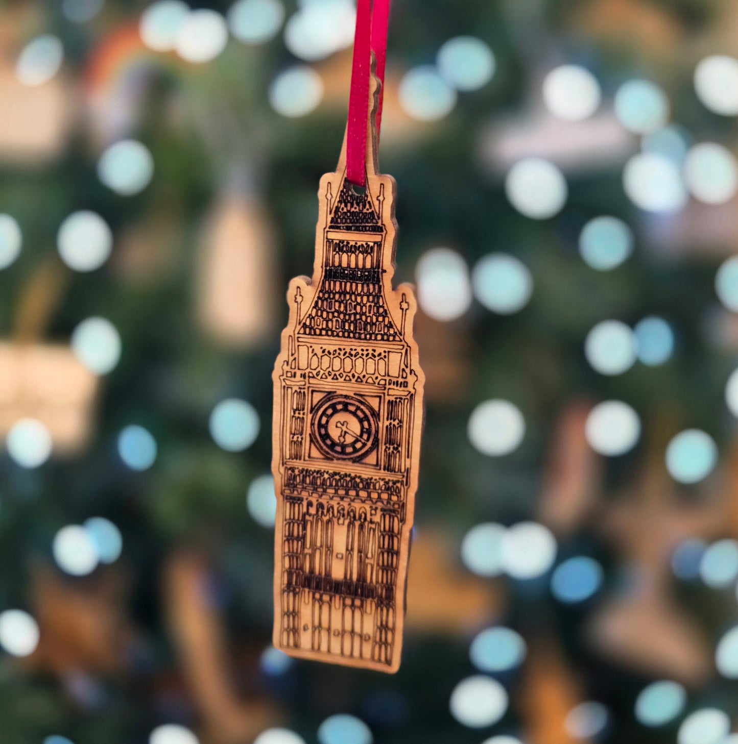 Palace of Westminster Elizabeth's Tower Big Ben Christmas Decoration