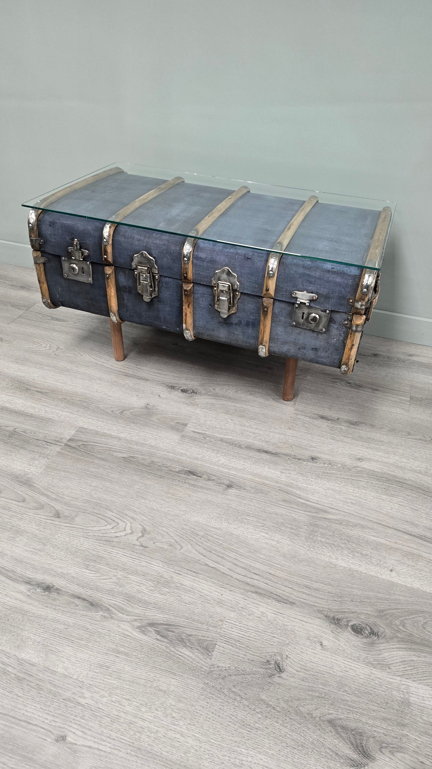 Luggage Chest Coffee Table Upcycled