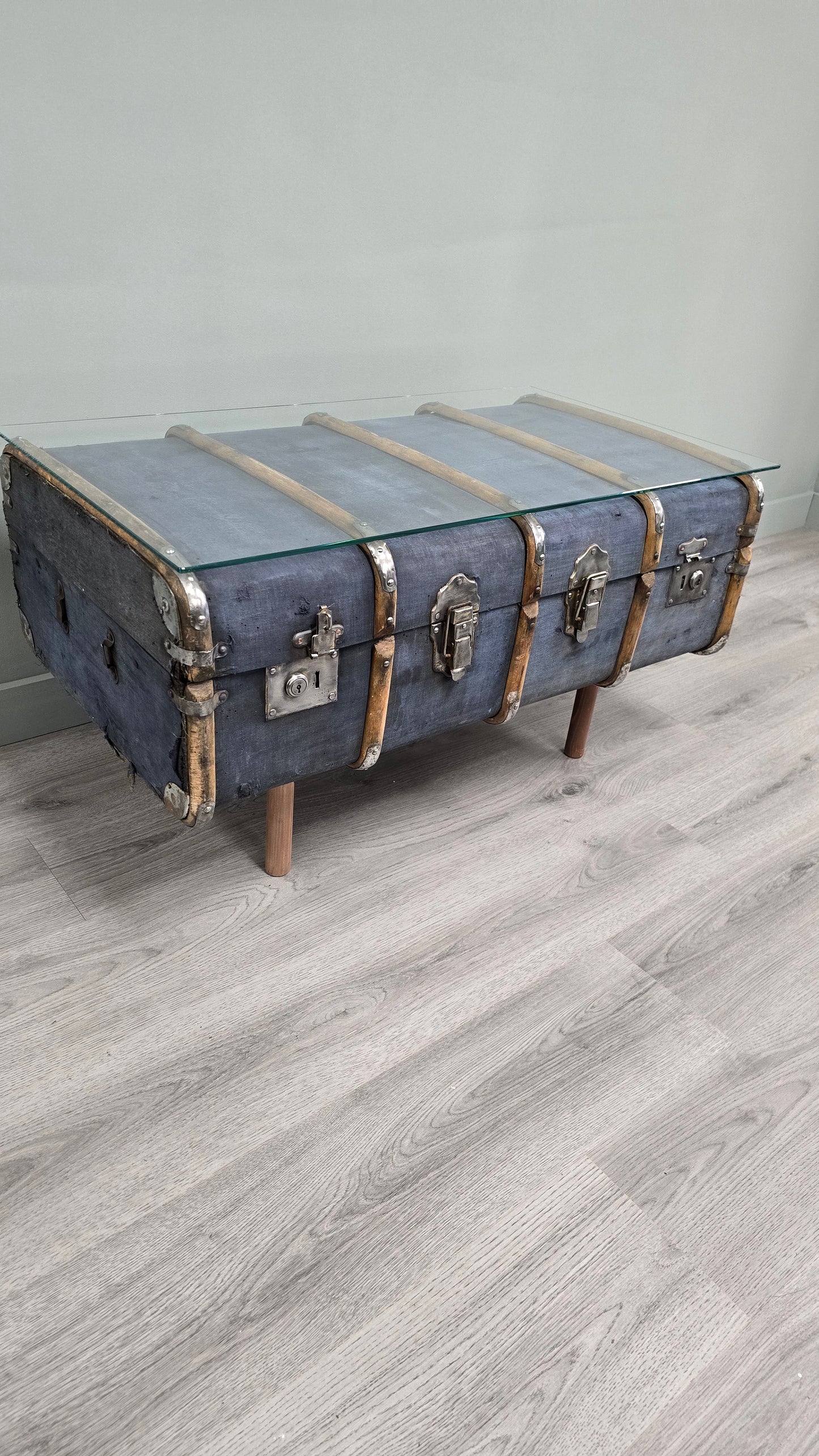Luggage Chest Coffee Table Upcycled