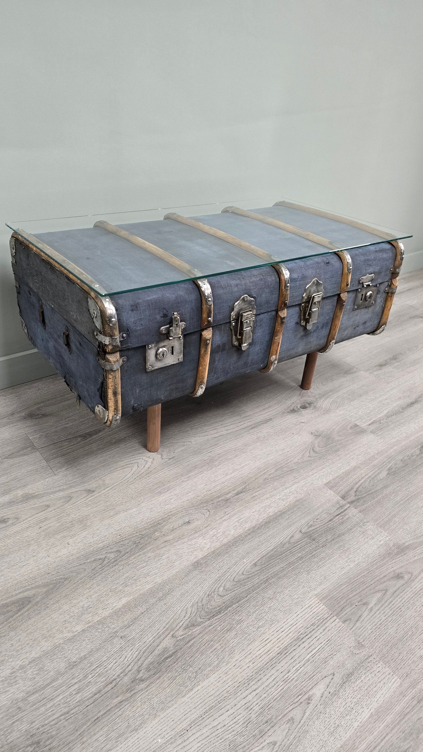 Luggage Chest Coffee Table Upcycled