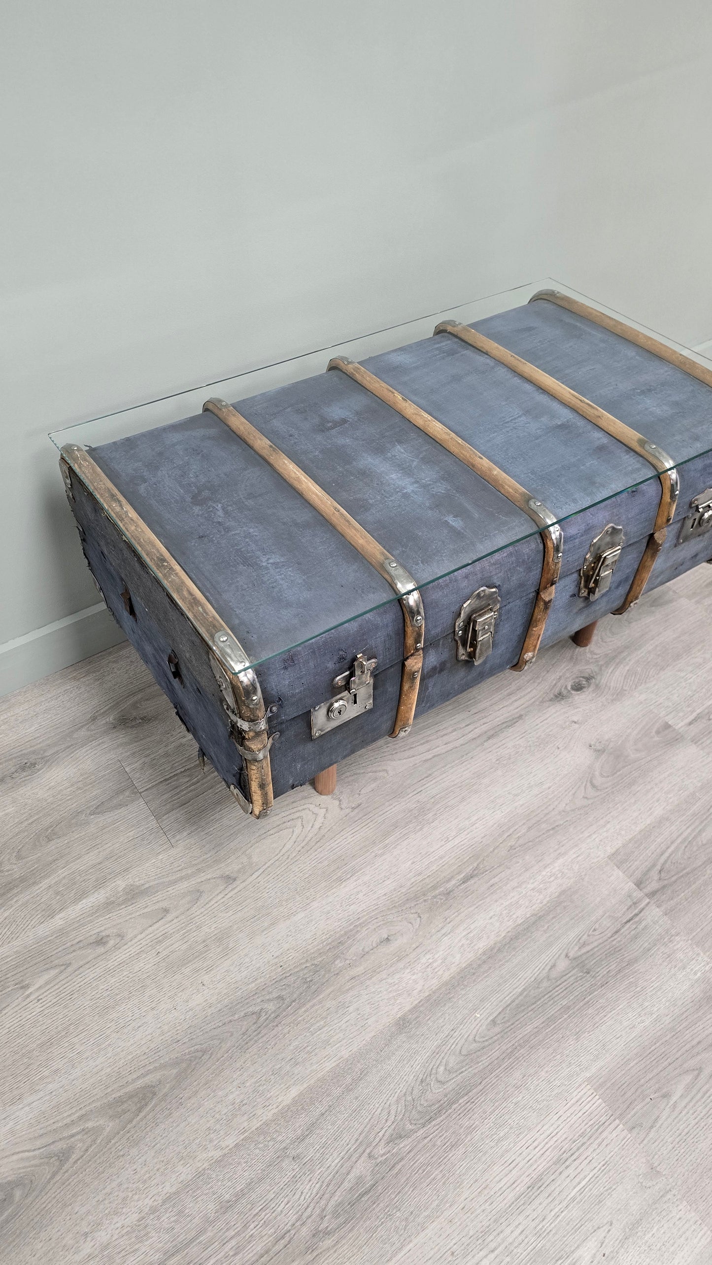 Luggage Chest Coffee Table Upcycled