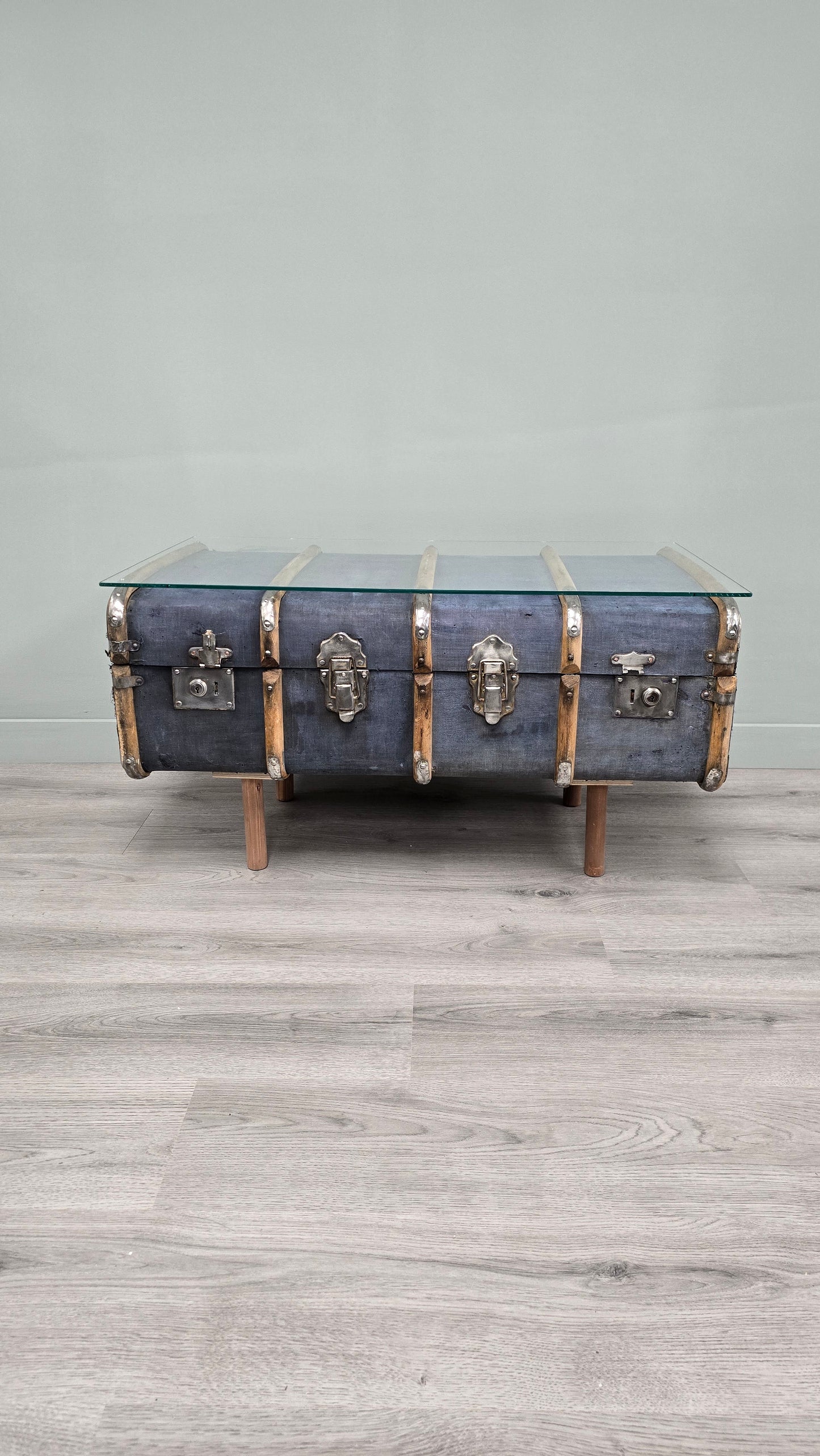 Luggage Chest Coffee Table Upcycled