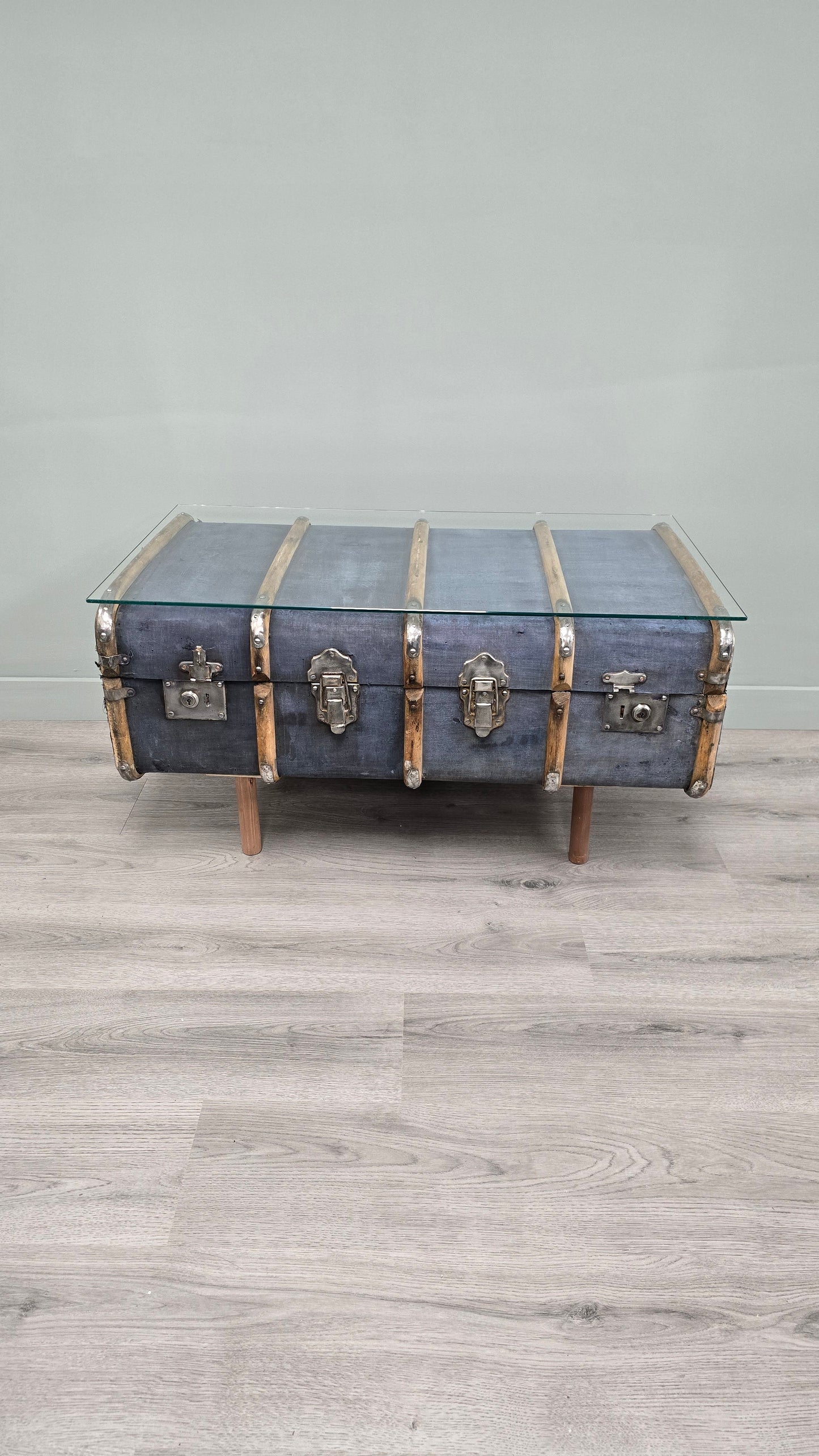 Luggage Chest Coffee Table Upcycled