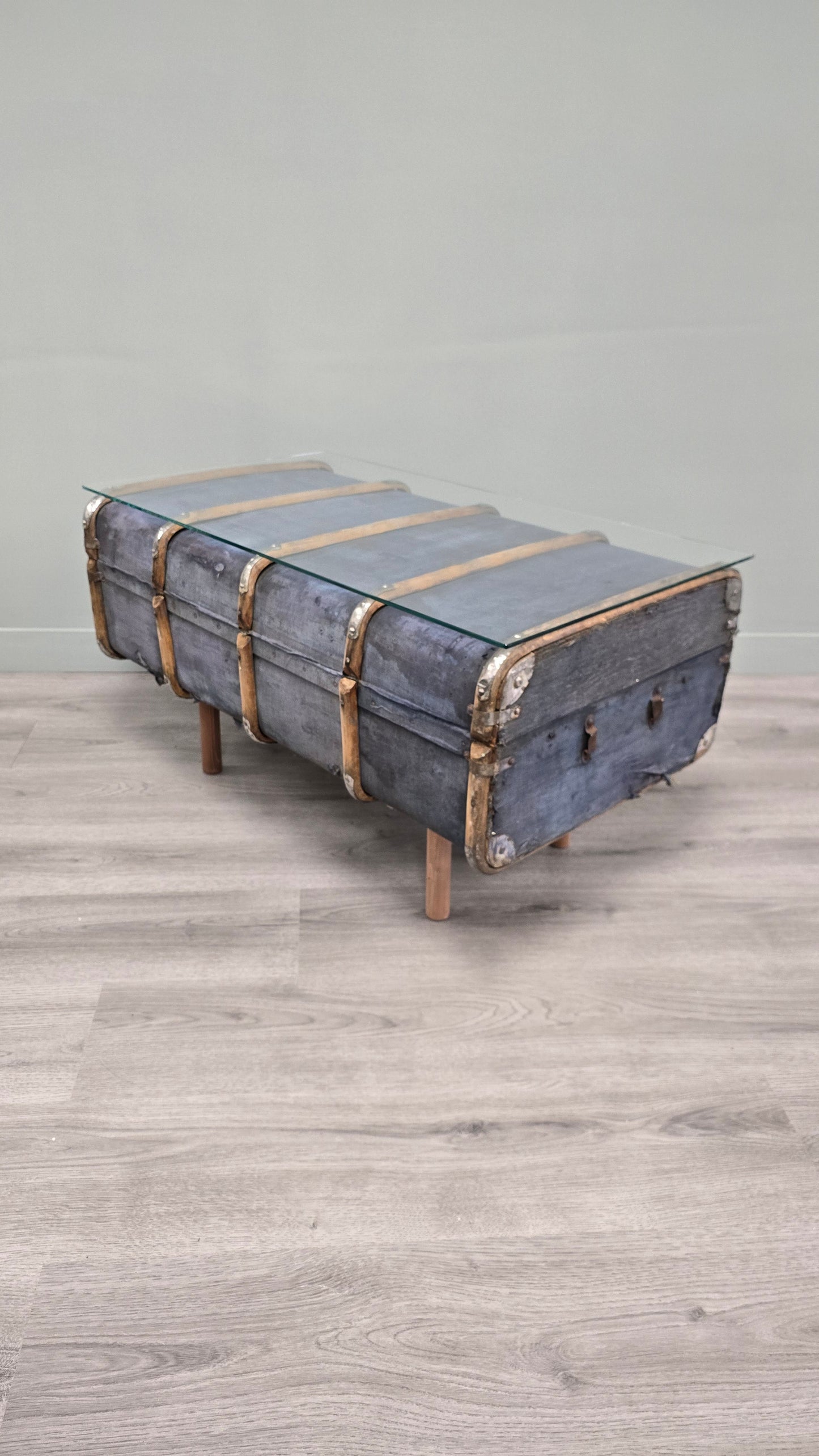 Luggage Chest Coffee Table Upcycled