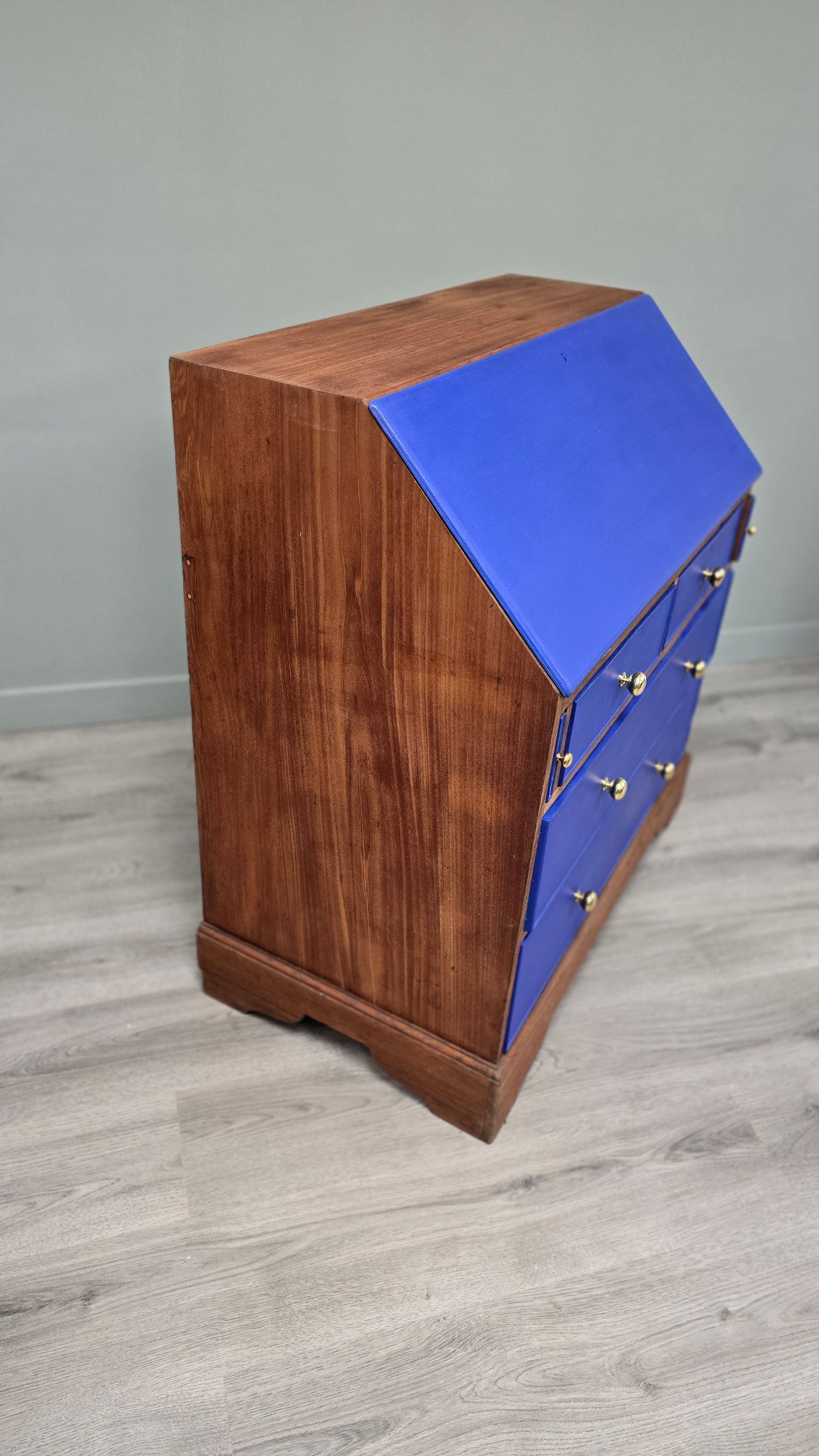 Writing bureau in Frida Blue