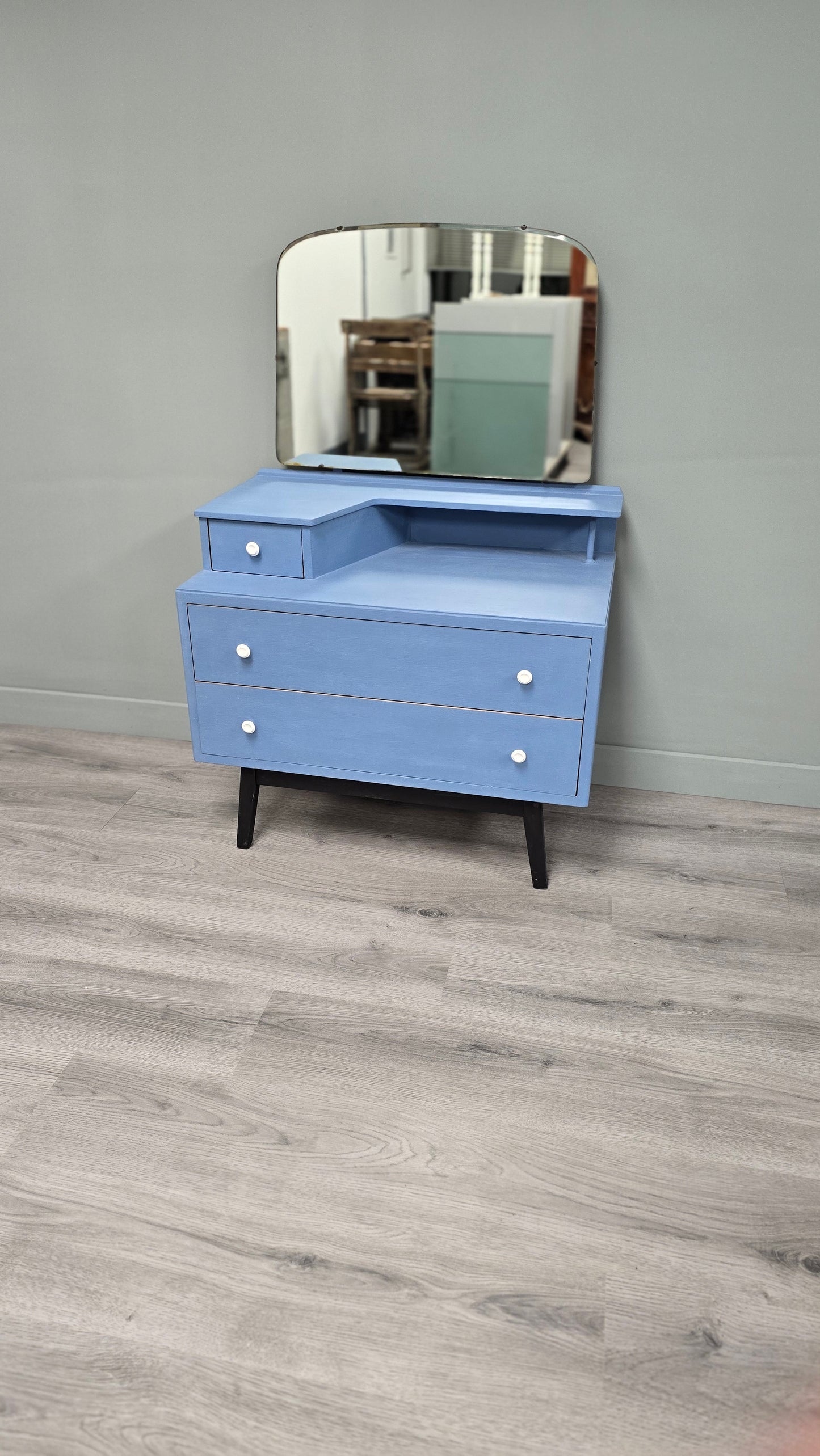 Greek Blue Dresser with 3 drawers