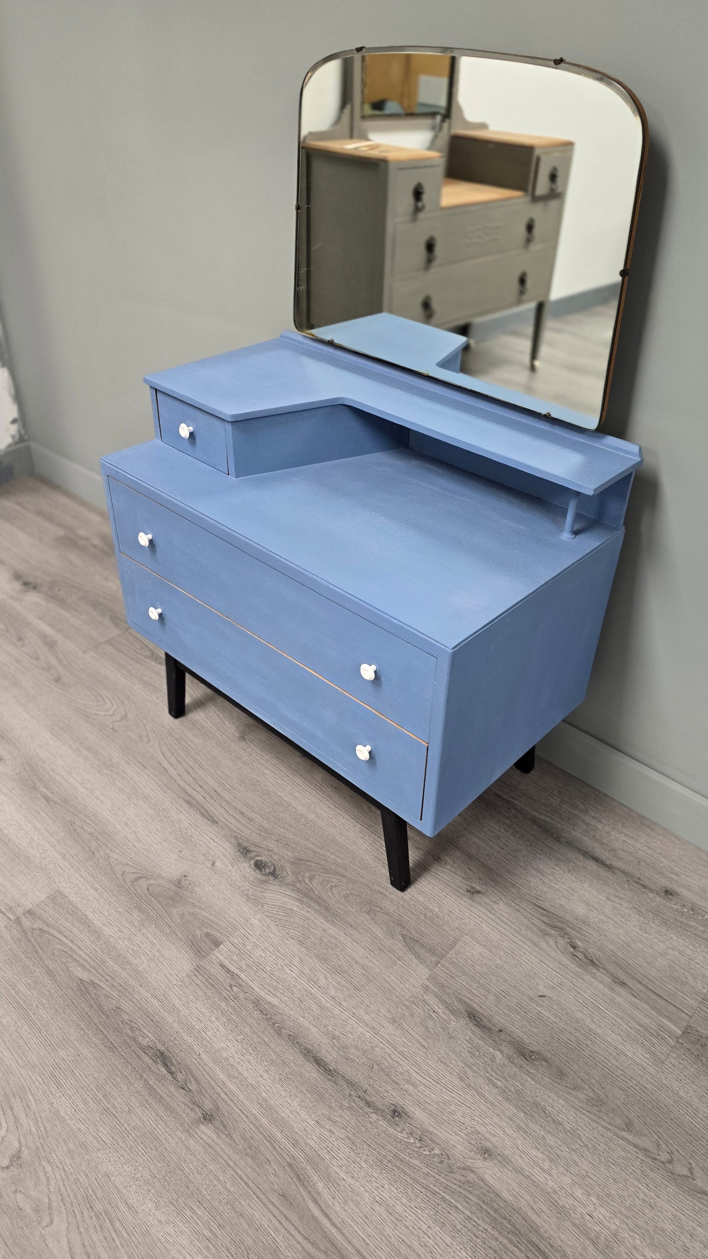 Greek Blue Dresser with 3 drawers