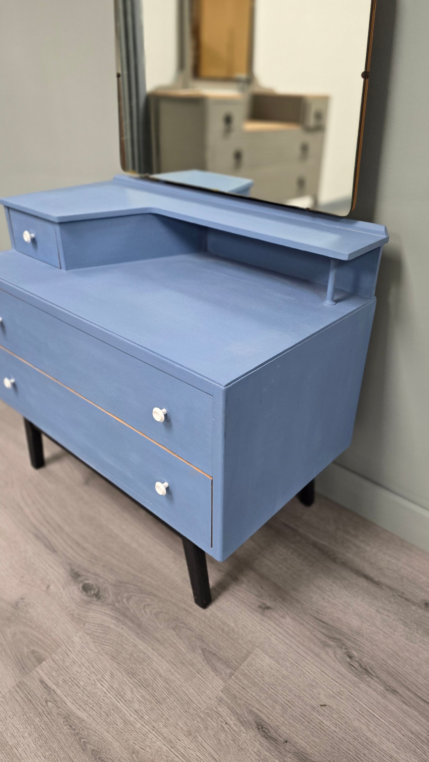 Greek Blue Dresser with 3 drawers