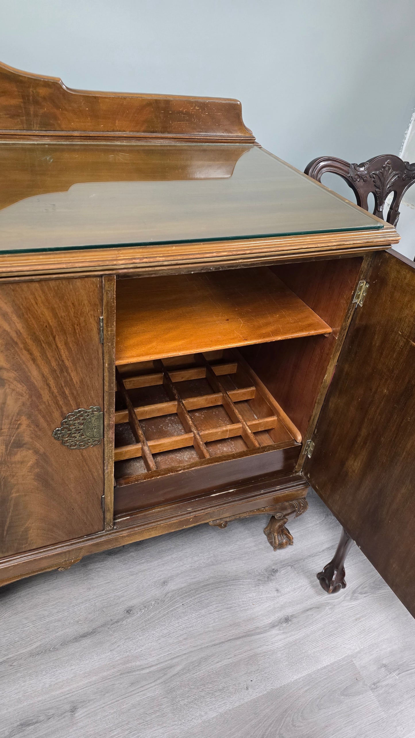 Vintage Clawfoot Sideboard