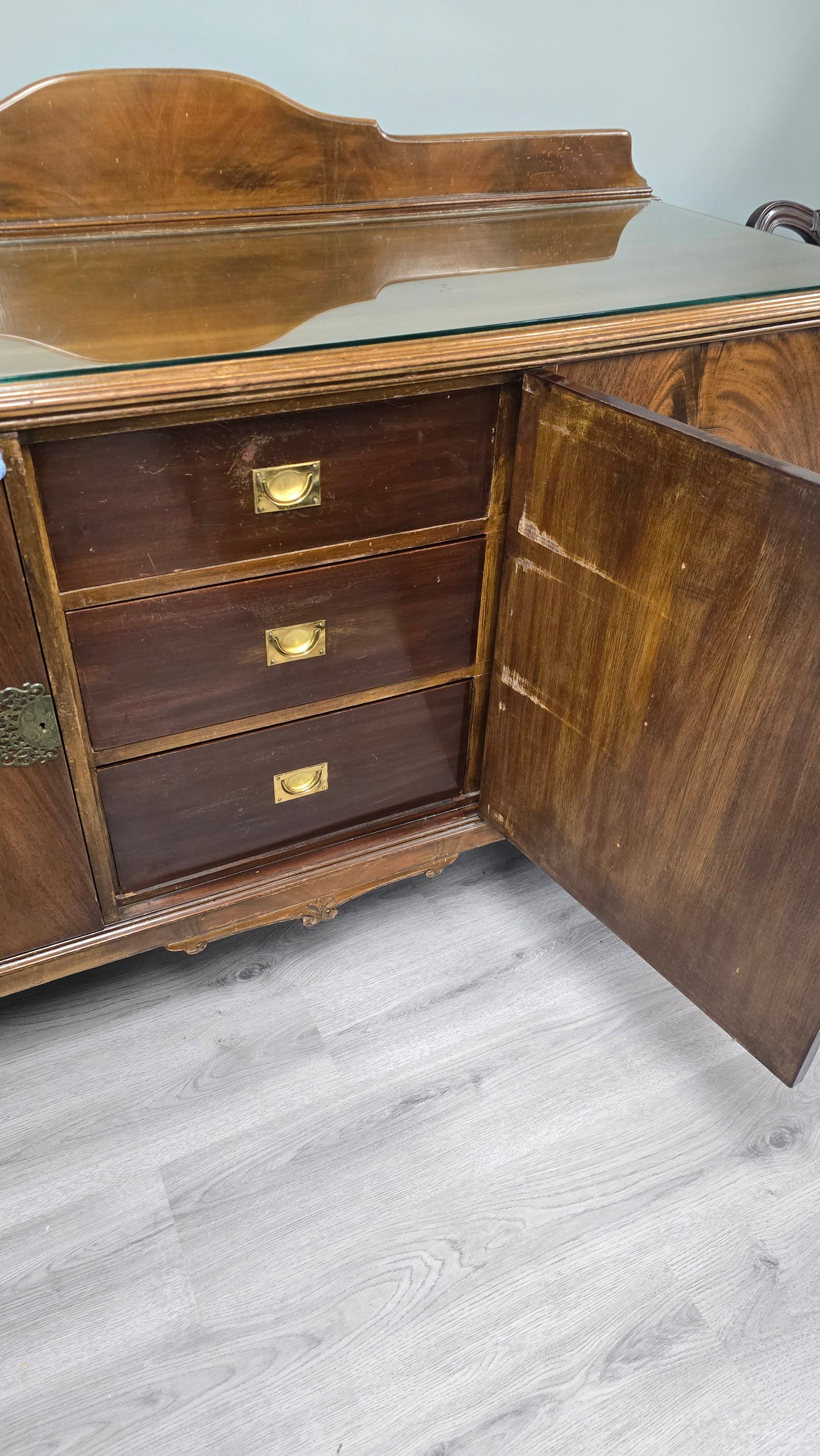 Vintage Clawfoot Sideboard
