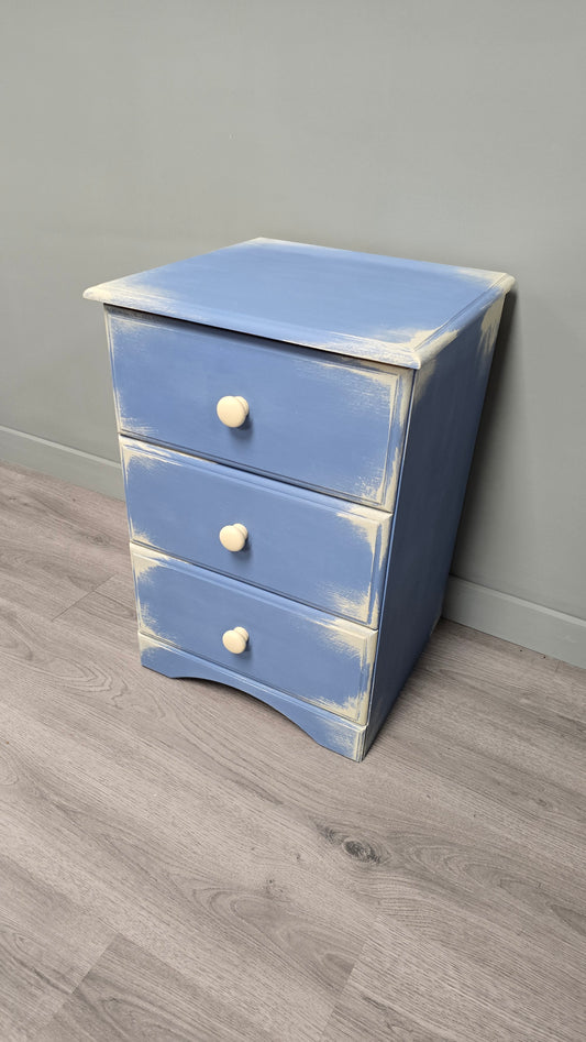 Small Chest of drawers in Greek blue and Annie Sloan Original