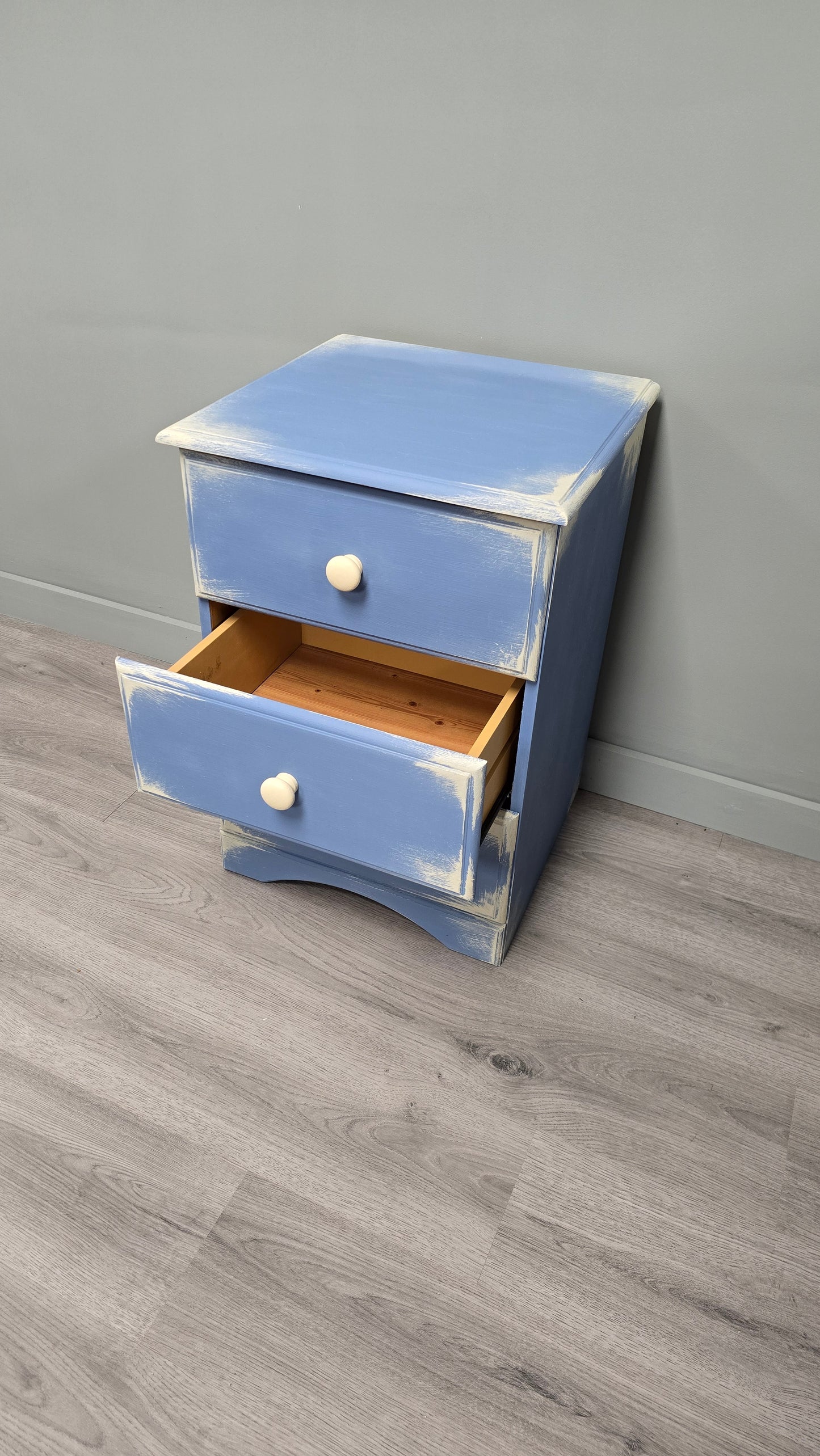 Small Chest of drawers in Greek blue and Annie Sloan Original