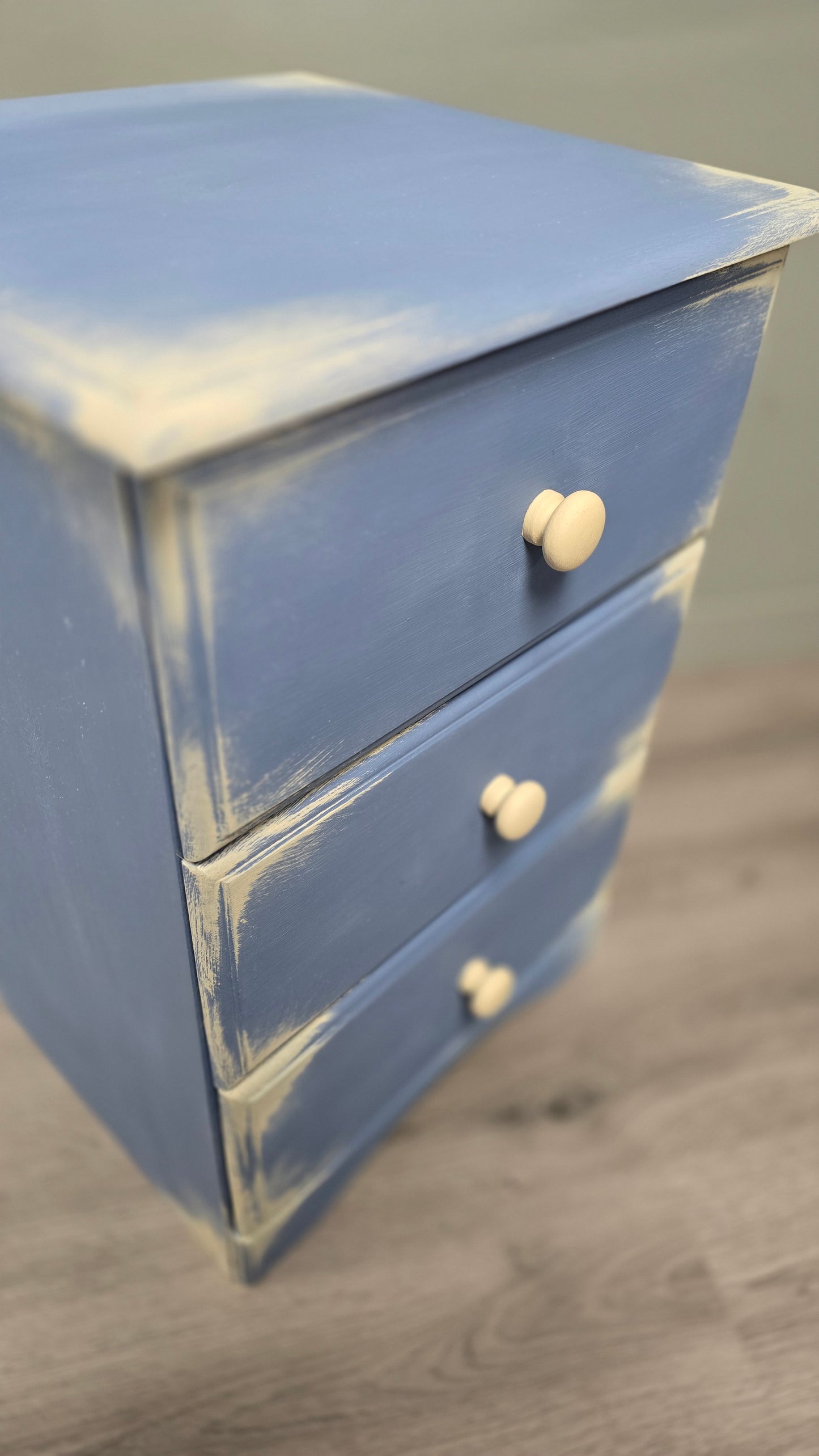 Small Chest of drawers in Greek blue and Annie Sloan Original