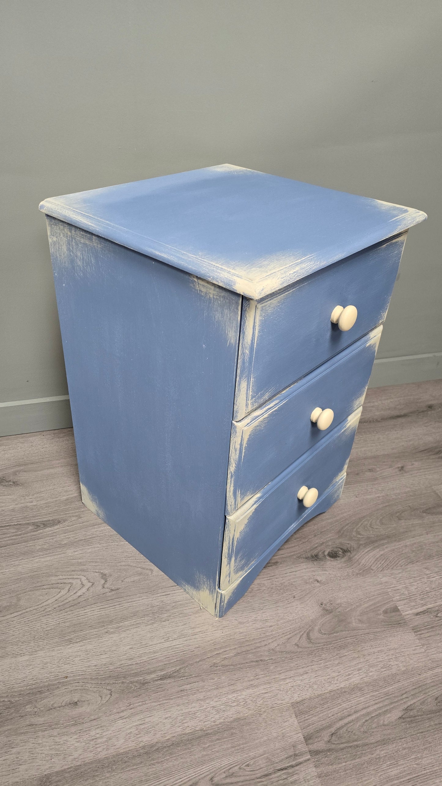 Small Chest of drawers in Greek blue and Annie Sloan Original