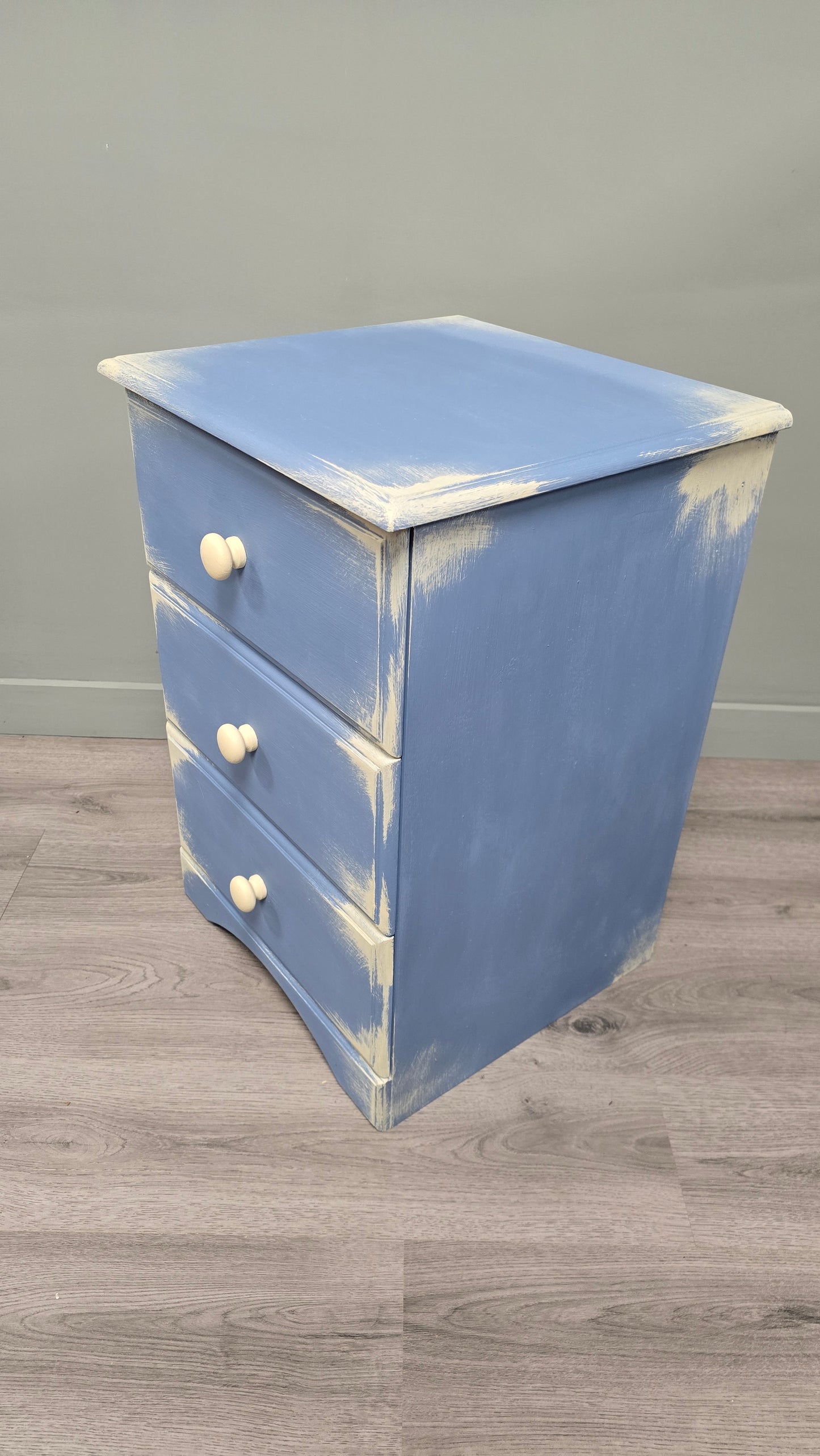 Small Chest of drawers in Greek blue and Annie Sloan Original