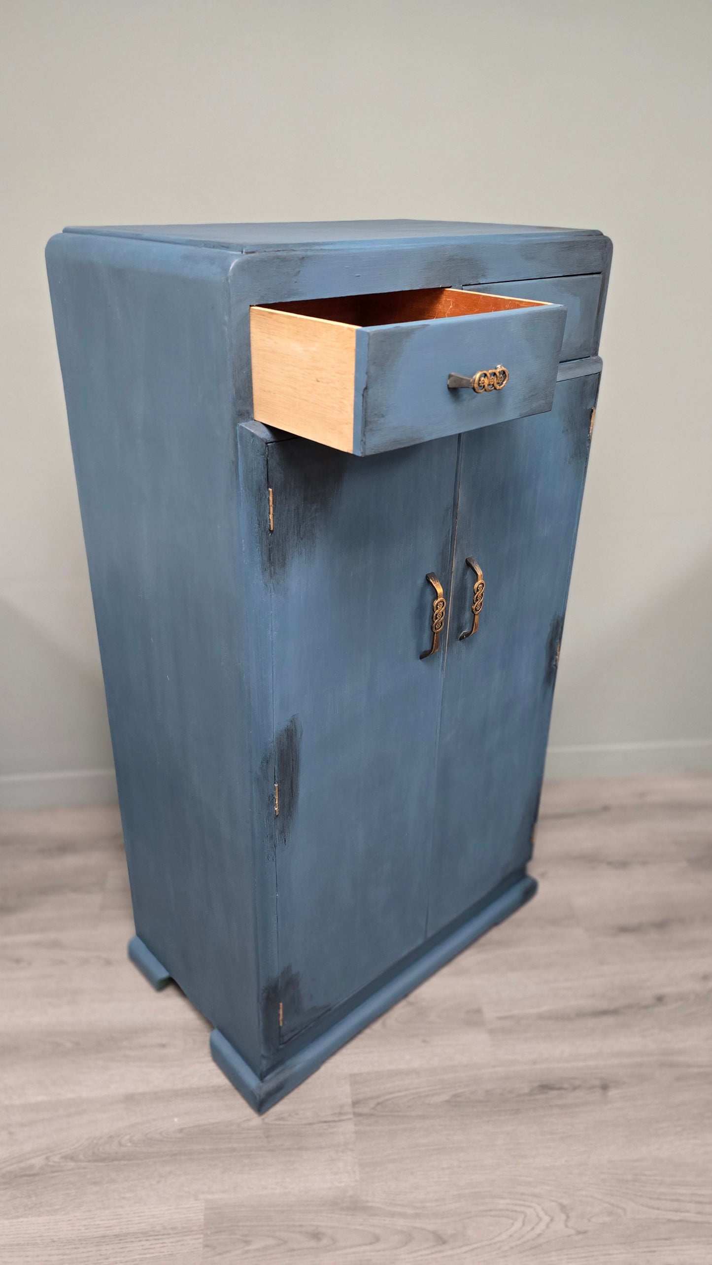 Vintage wardrobe with drawers