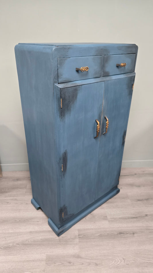 Vintage wardrobe with drawers
