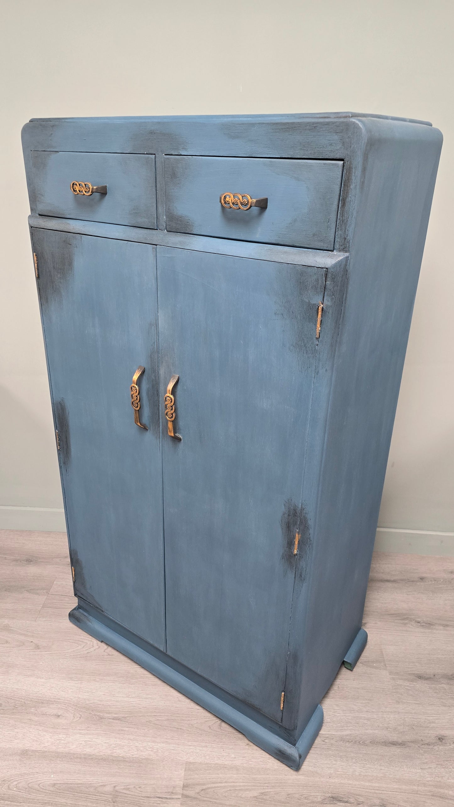Vintage wardrobe with drawers