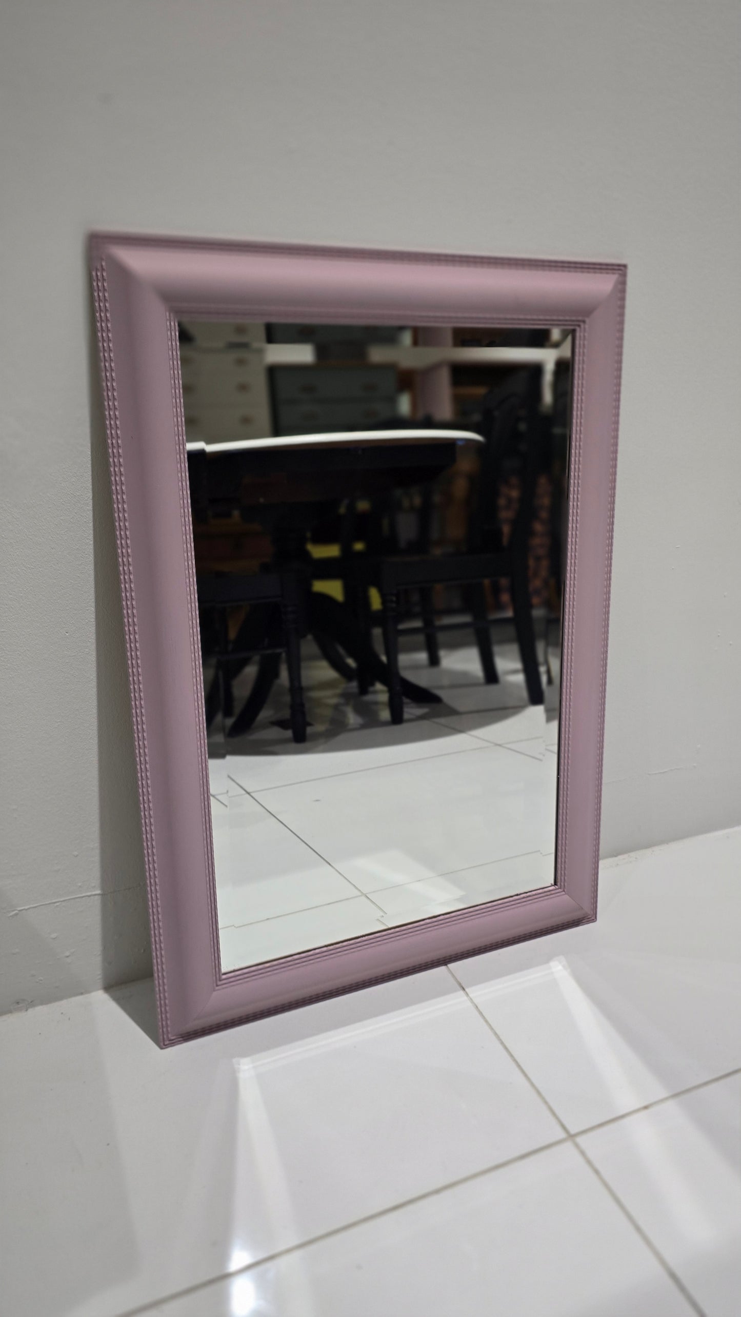 Mirror painted in Wisteria