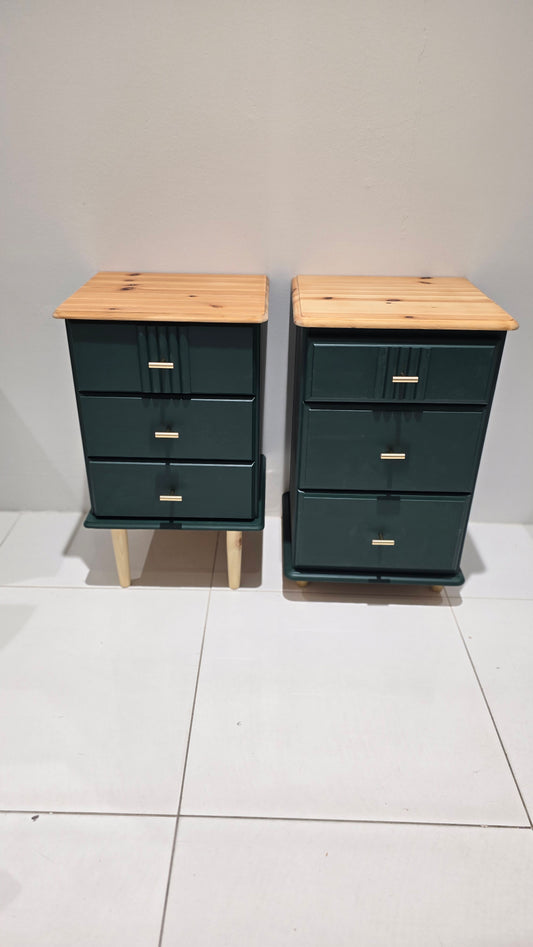 KnightsBridge Green Bedside Tables