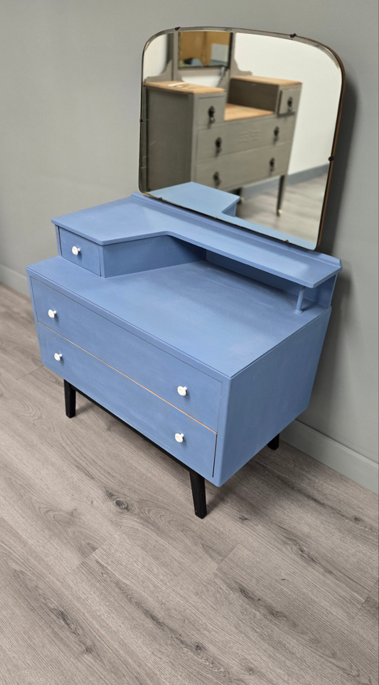 Greek Blue Dresser with 3 drawers