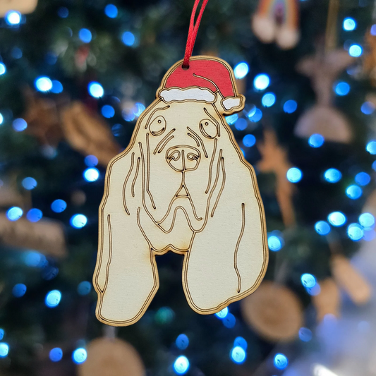 Bassett hound Christmas Decoration
