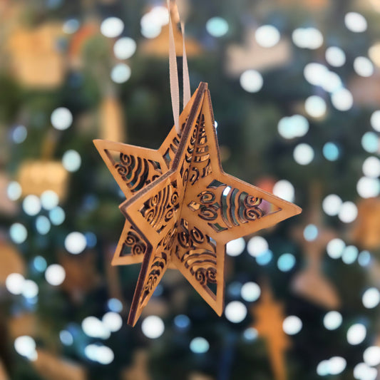 3d Star Christmas Decoration