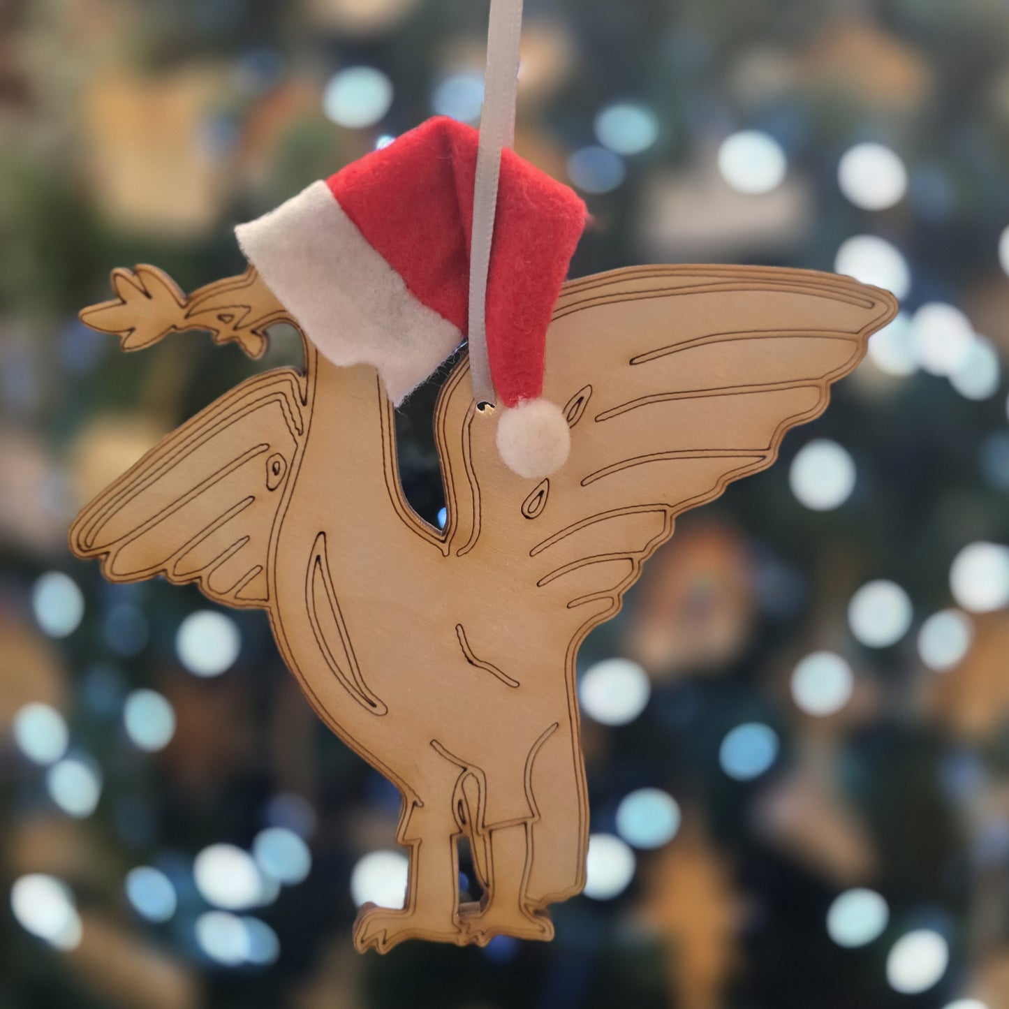 Liverbird with a Christmas Hat