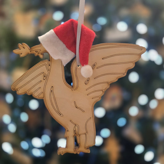Liverbird with a Christmas Hat