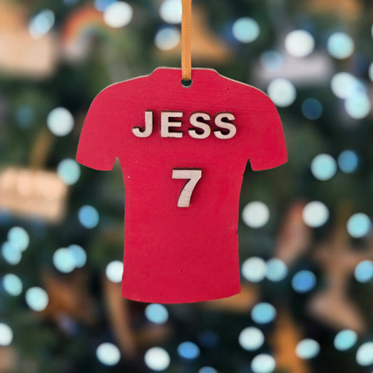 Personalised LFC shirt decoration