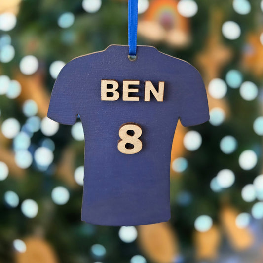 Personalised EFC shirt decoration