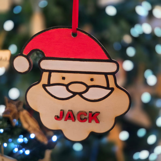 Personalised  Santa Christmas decoration