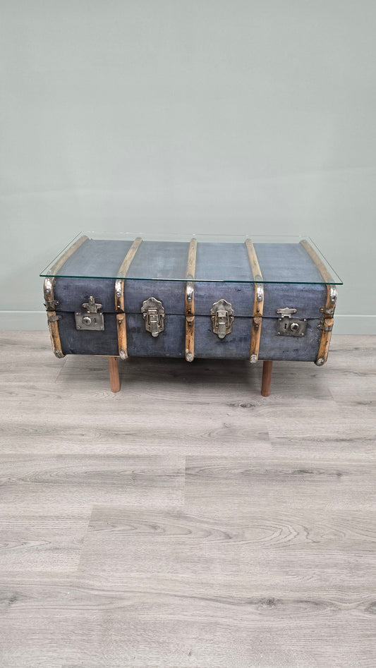 Luggage Chest Coffee Table Upcycled