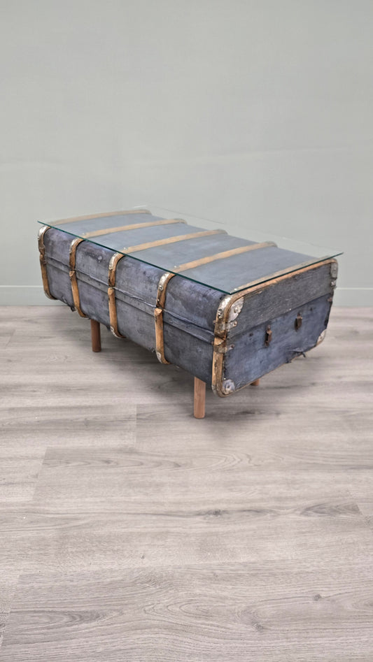 Luggage Chest Coffee Table Upcycled