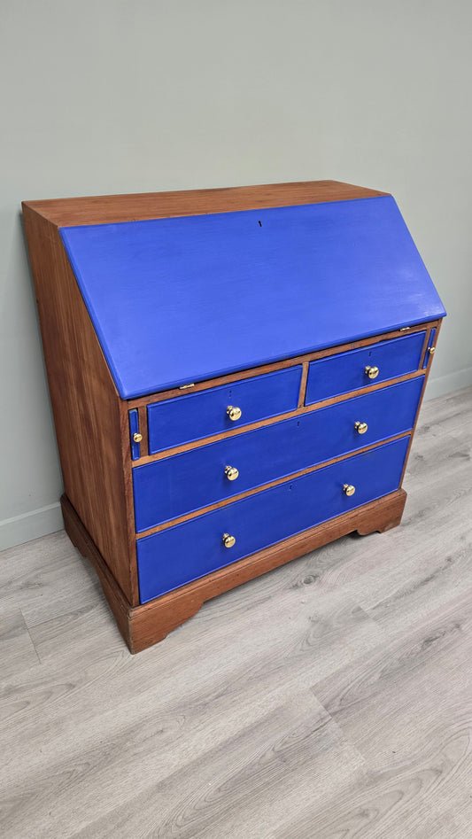 Writing bureau in Frida Blue