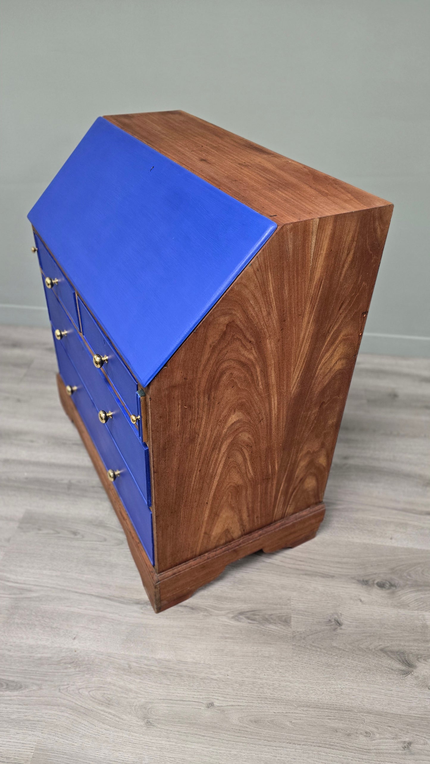 Writing bureau in Frida Blue