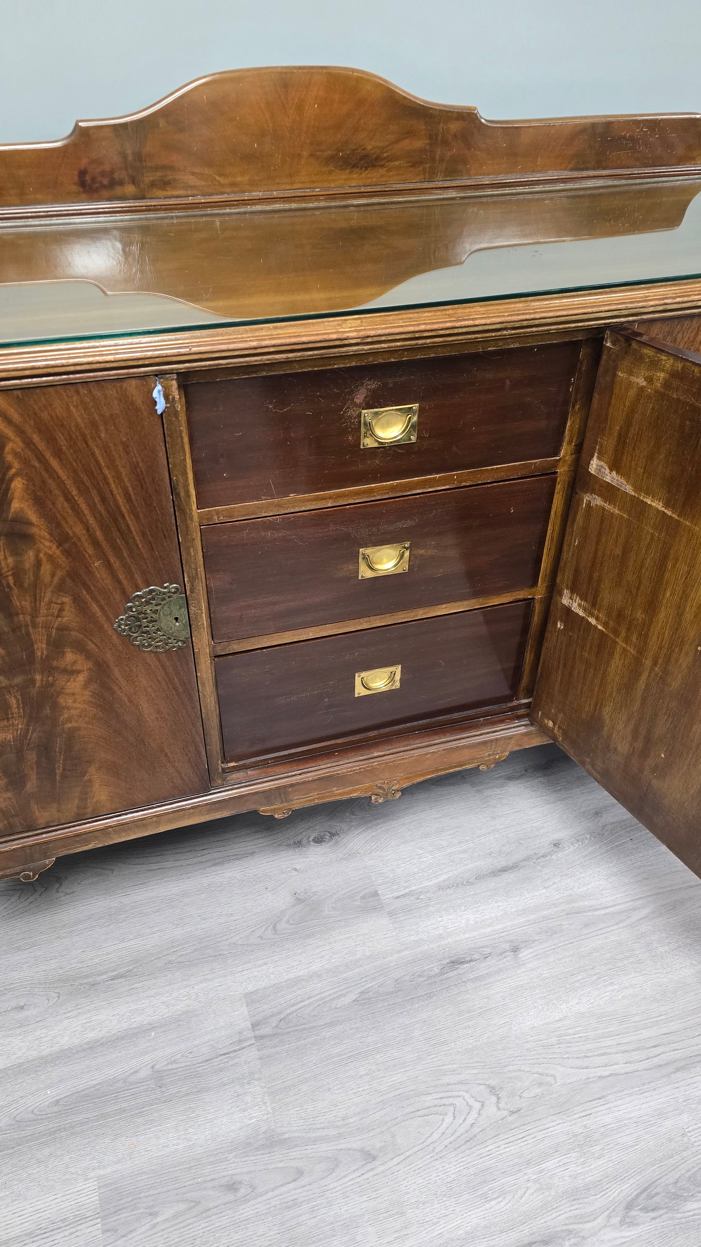 Vintage Clawfoot Sideboard