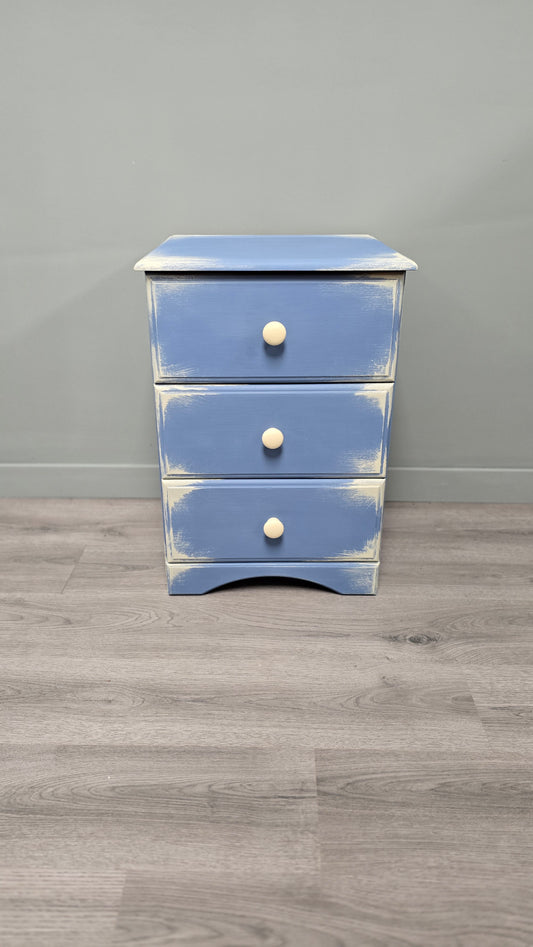 Small Chest of drawers in Greek blue and Annie Sloan Original
