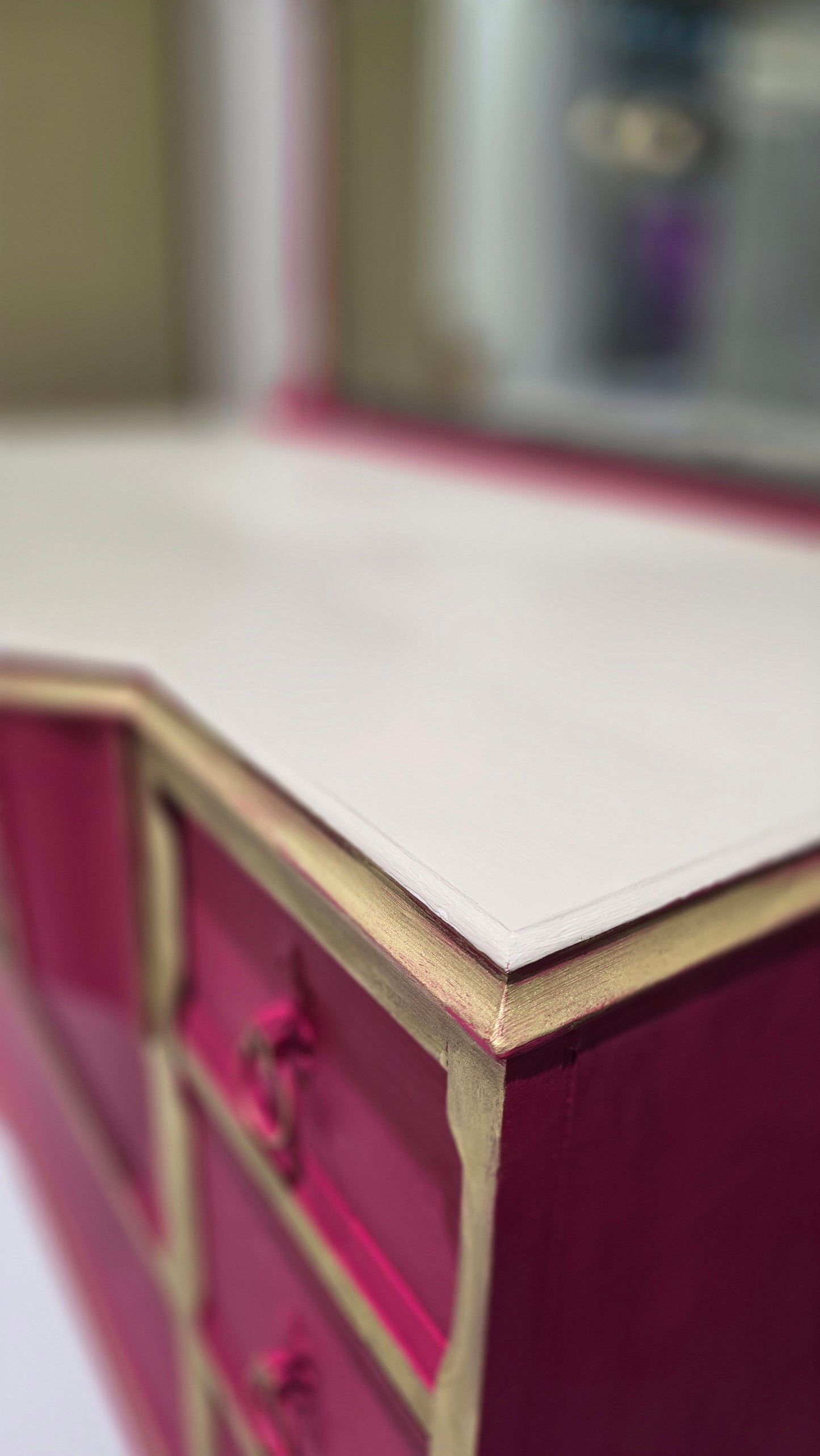 Capri Pink Dresser with Mirror