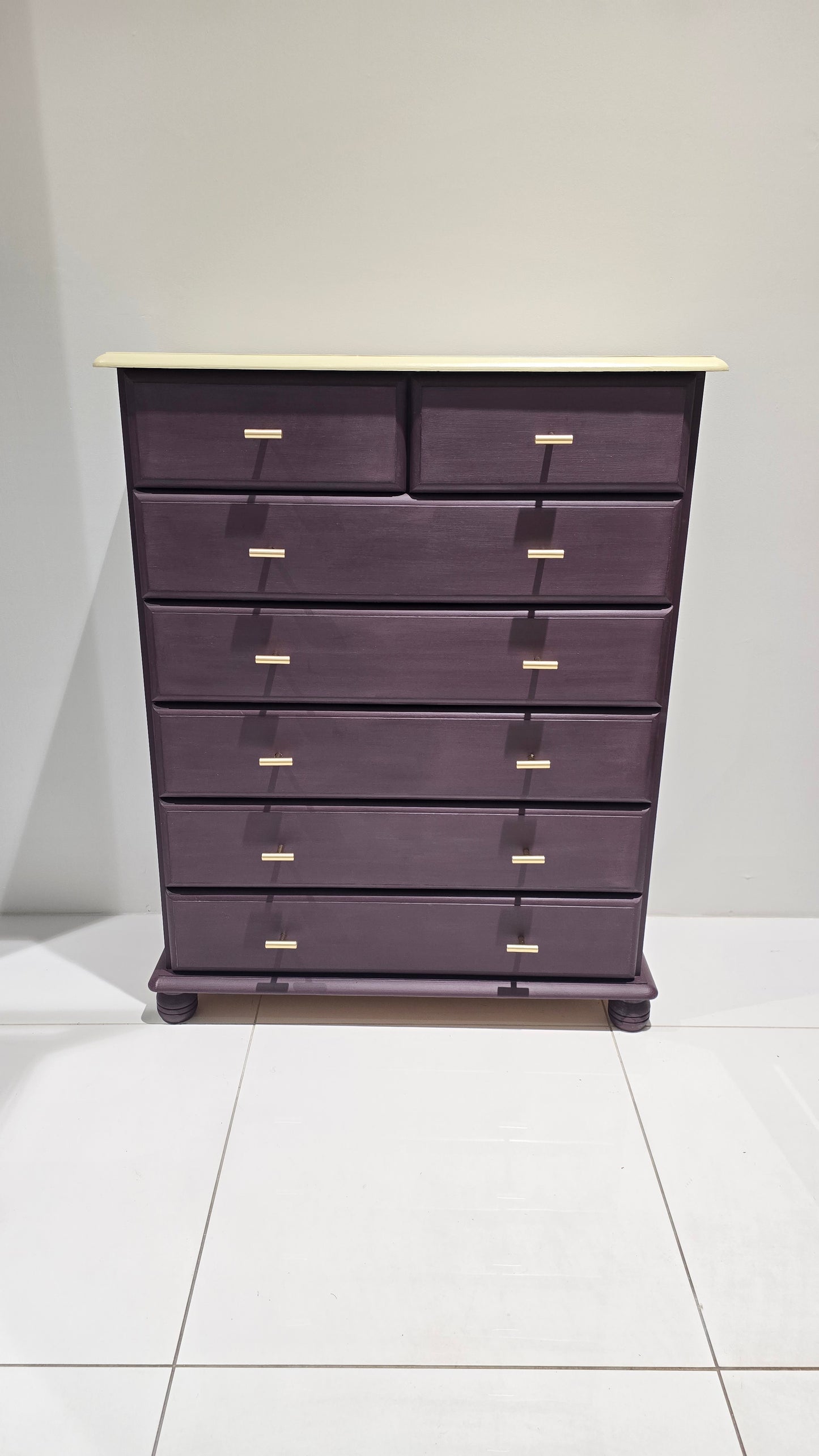 Pine Tall boy in Tyrian Plum