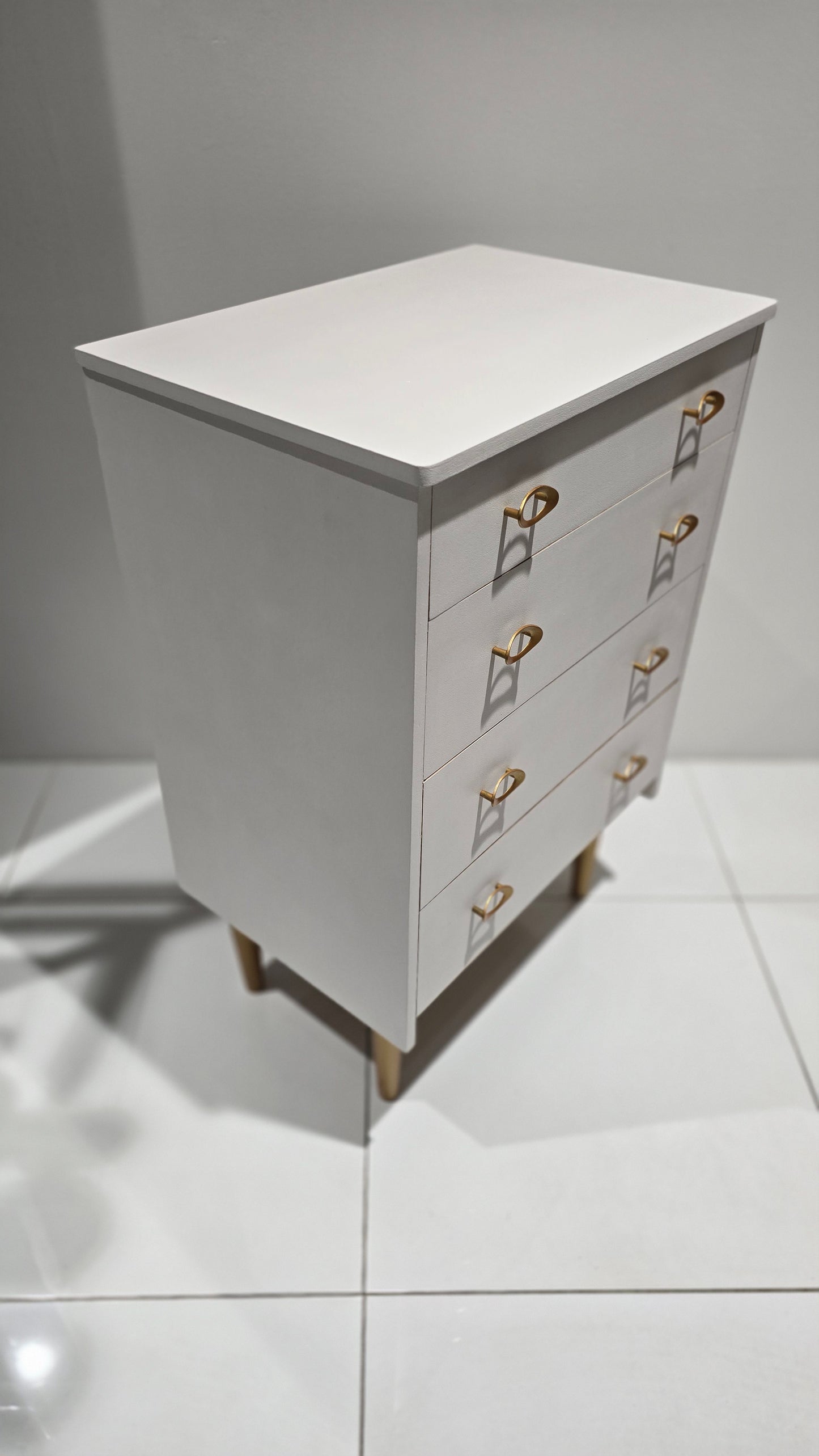 Rococo White Chest of Drawers