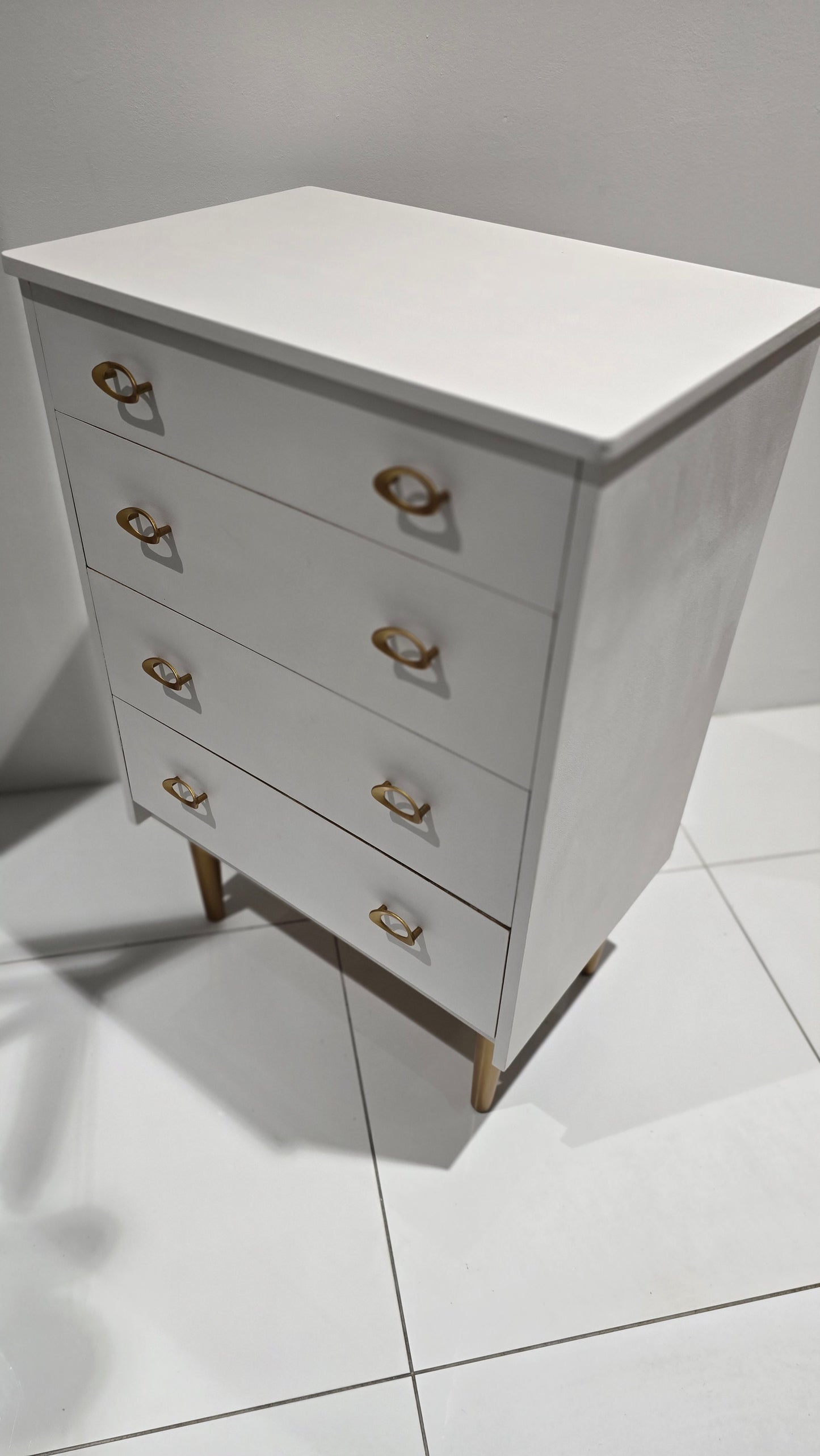 Rococo White Chest of Drawers
