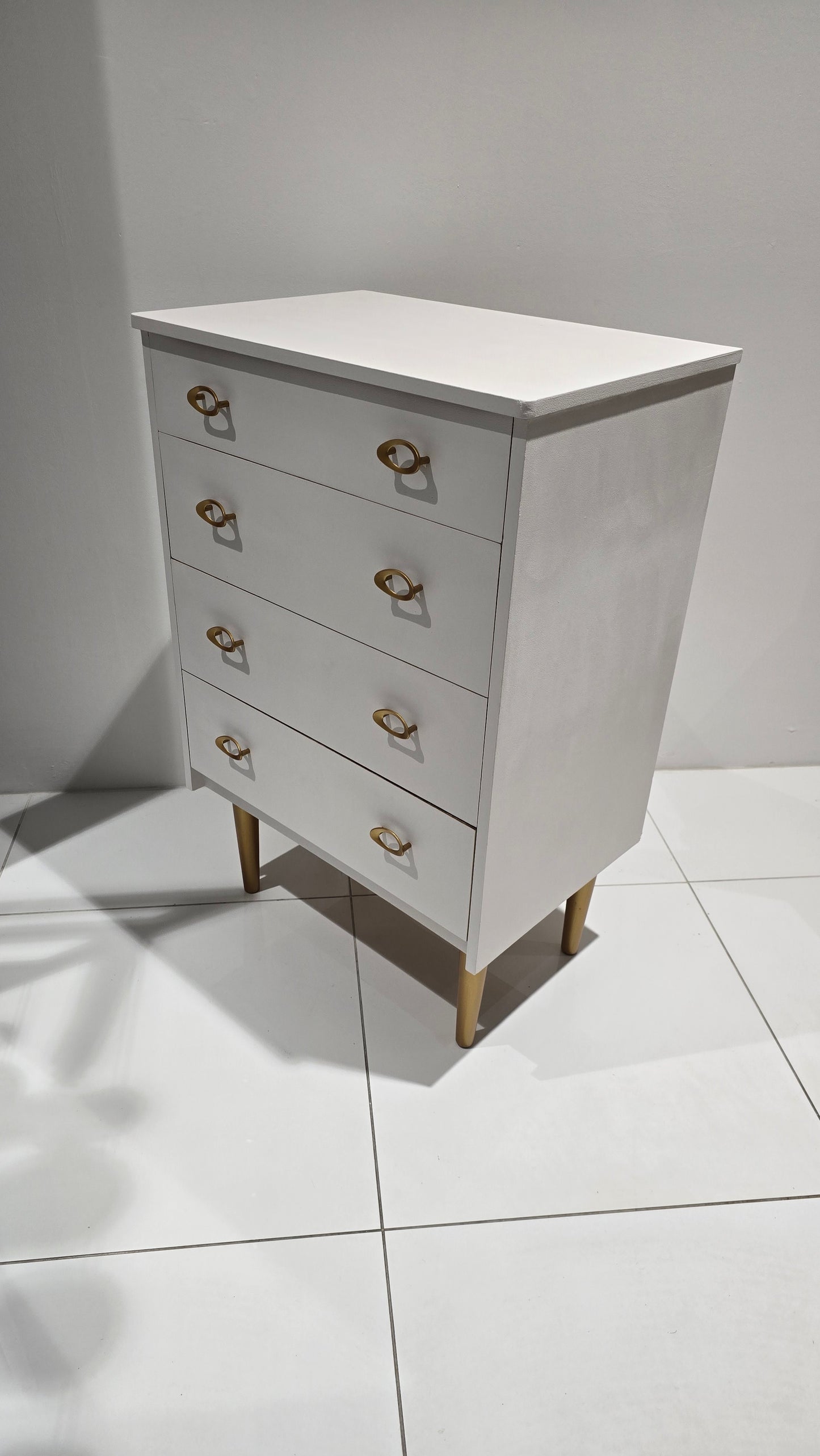 Rococo White Chest of Drawers
