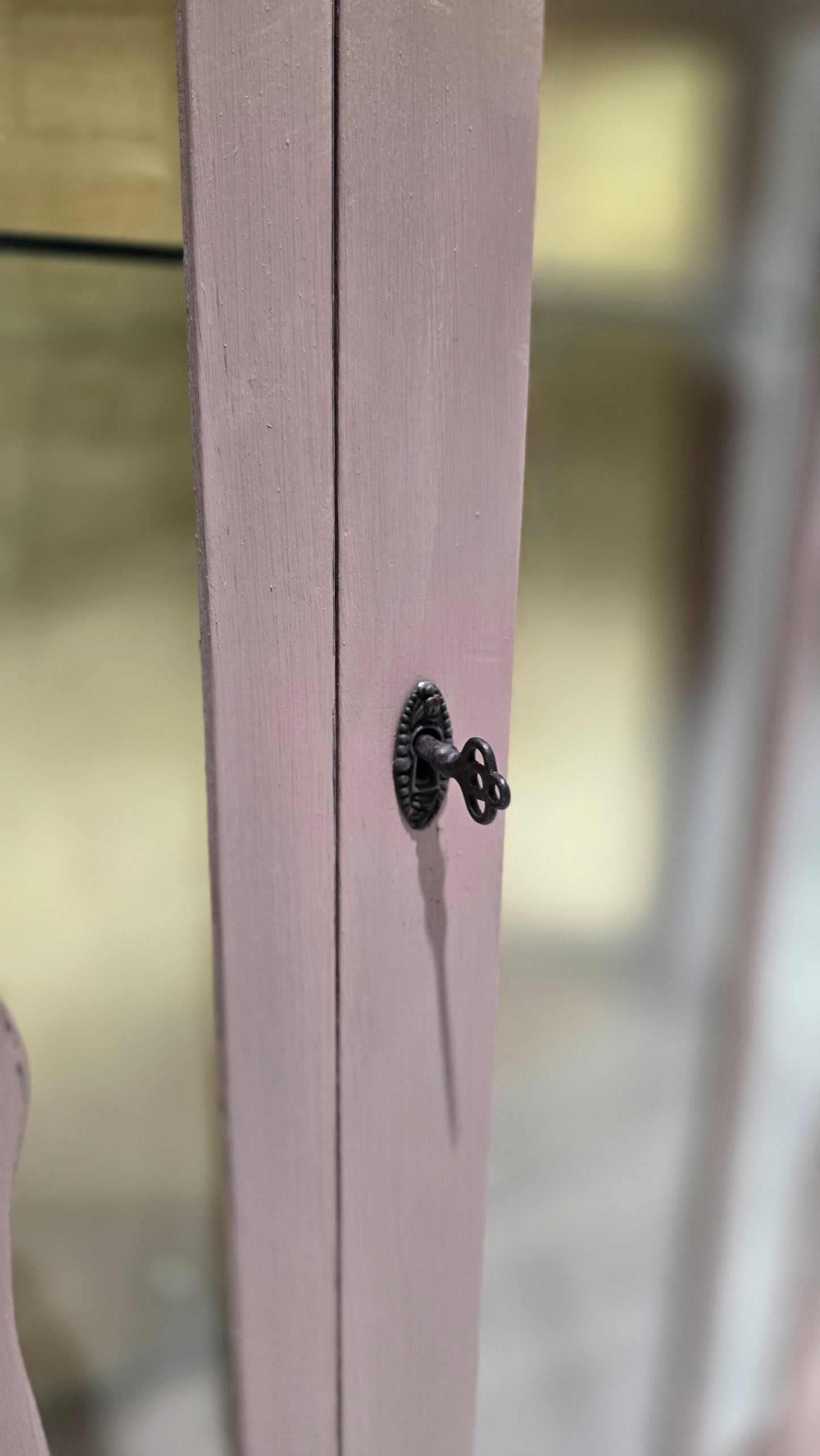 Jaipur pink and Gold Glass display Cabinet