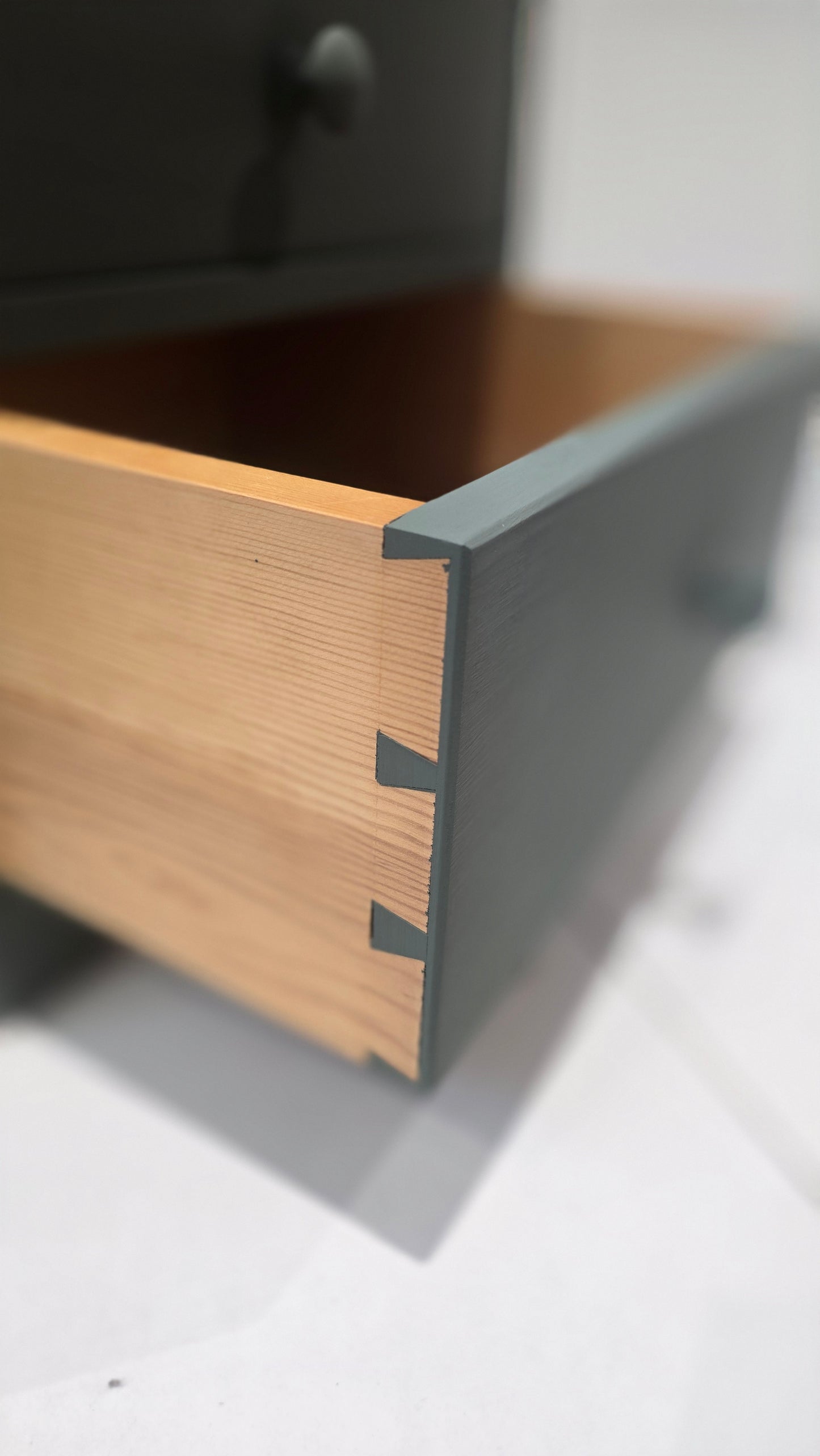 Pair of bedside tables in Empire Green