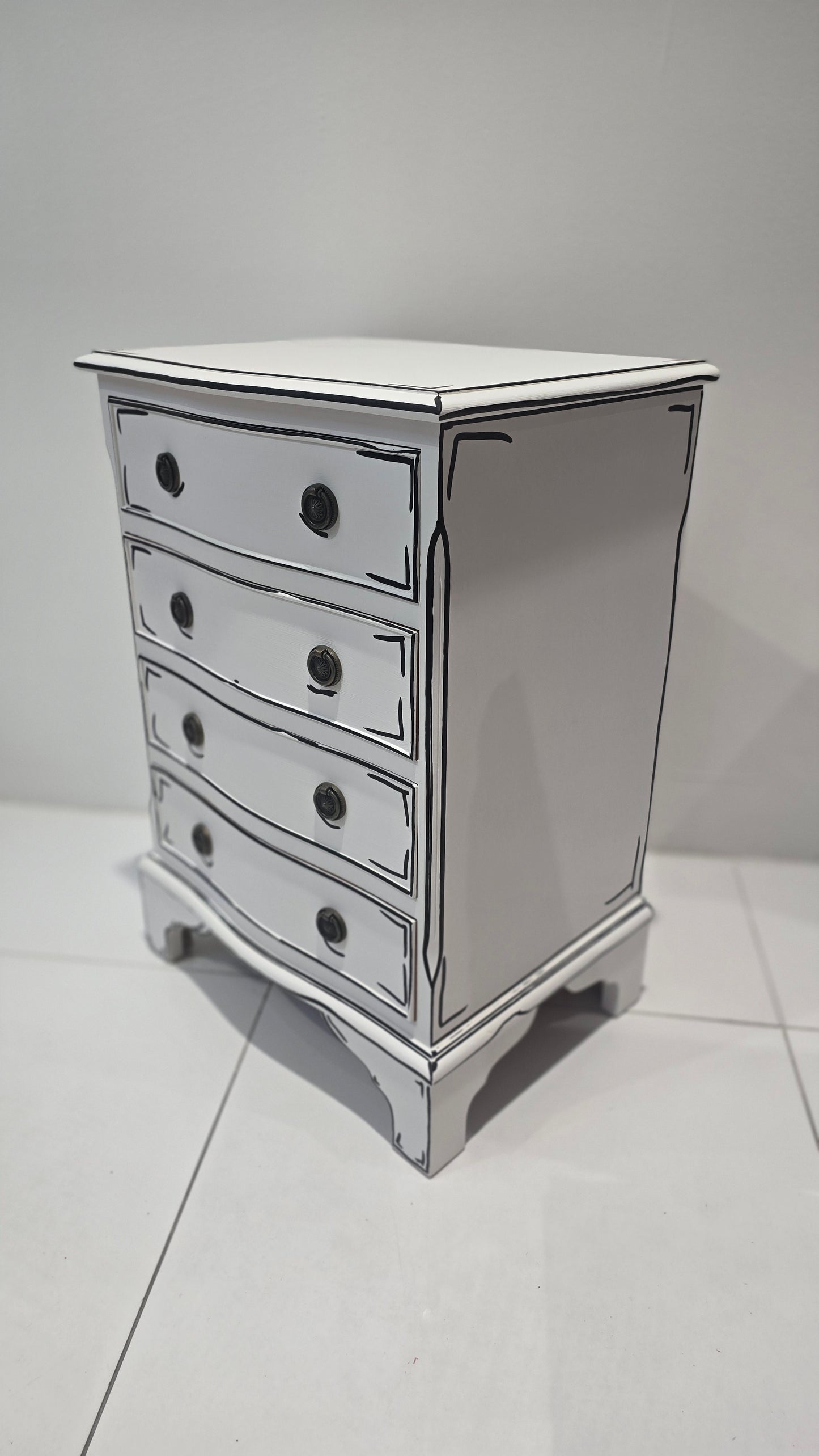 Sketch style Small Chest, bedside table
