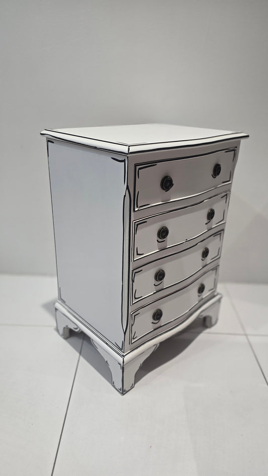 Sketch style Small Chest, bedside table
