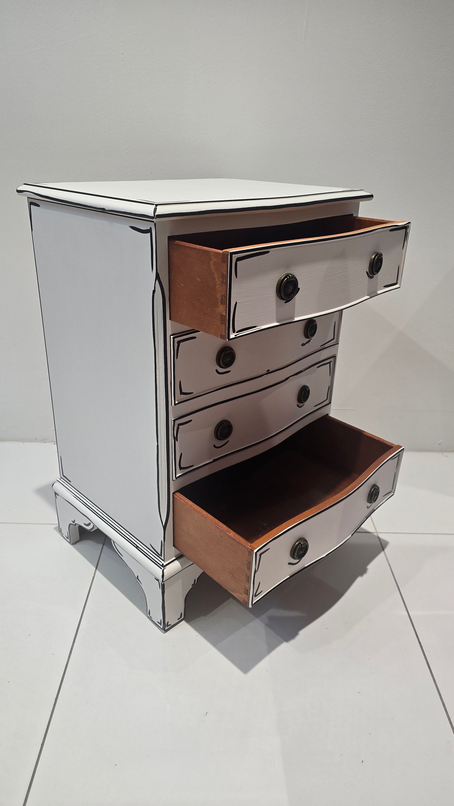 Sketch style Small Chest, bedside table