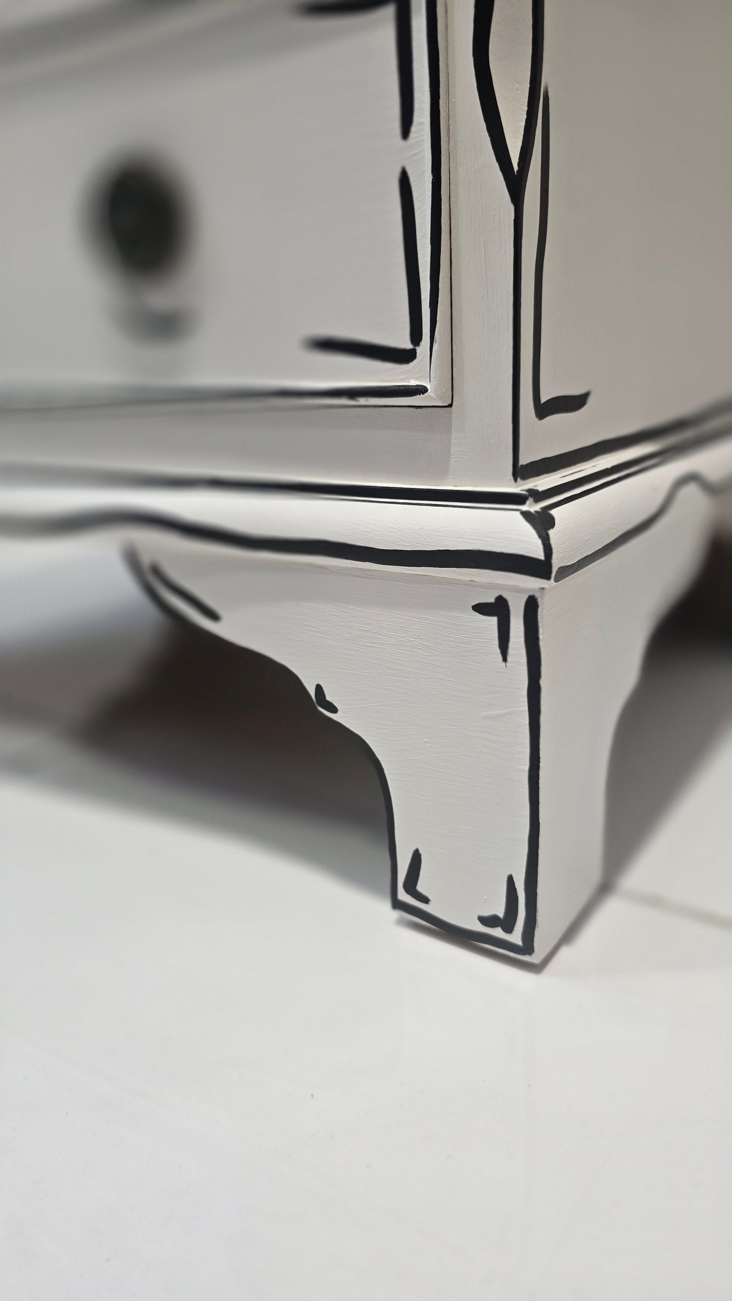 Sketch style Small Chest, bedside table